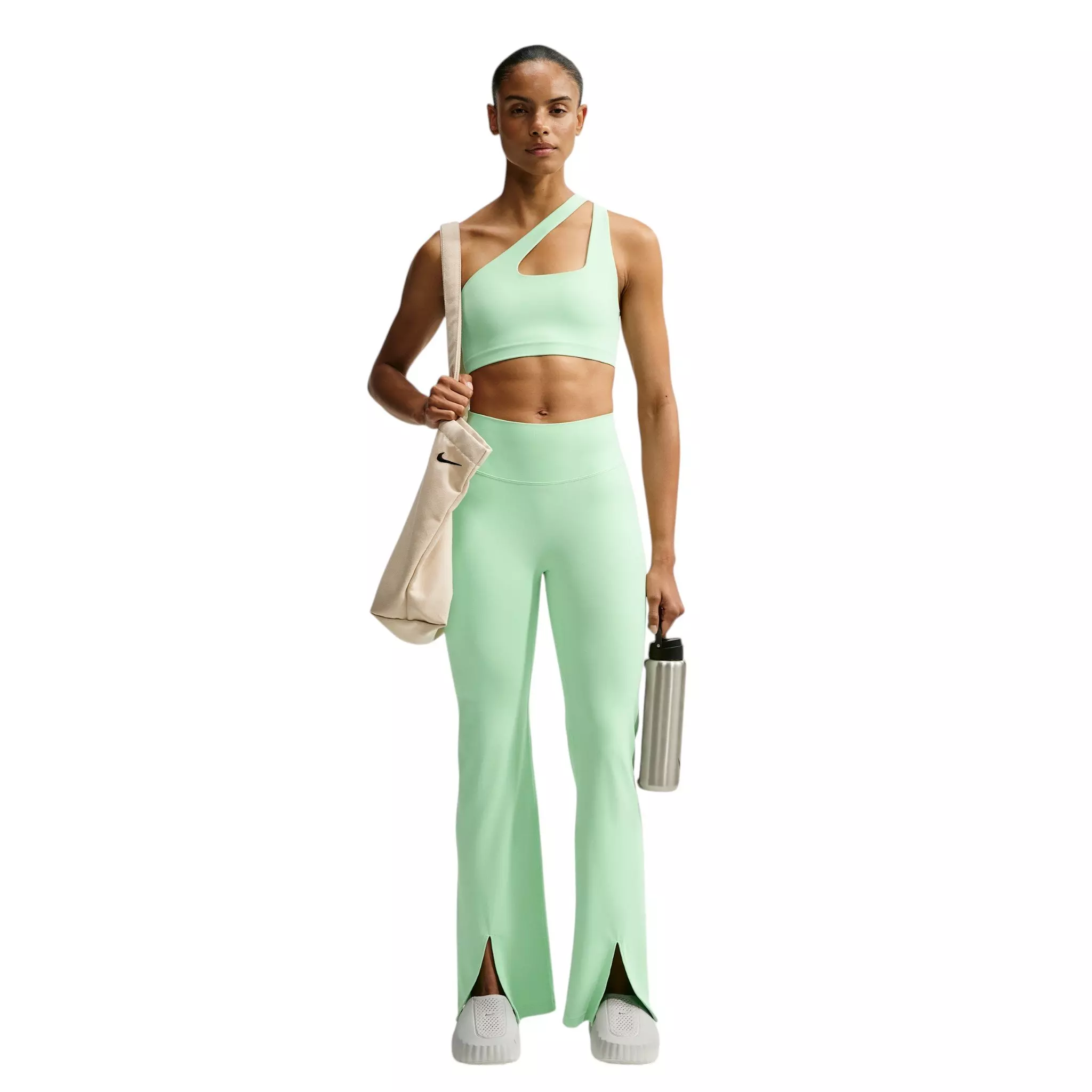 Nike Women's Zenvy High-Waisted Flared Leggings - Green - GREEN