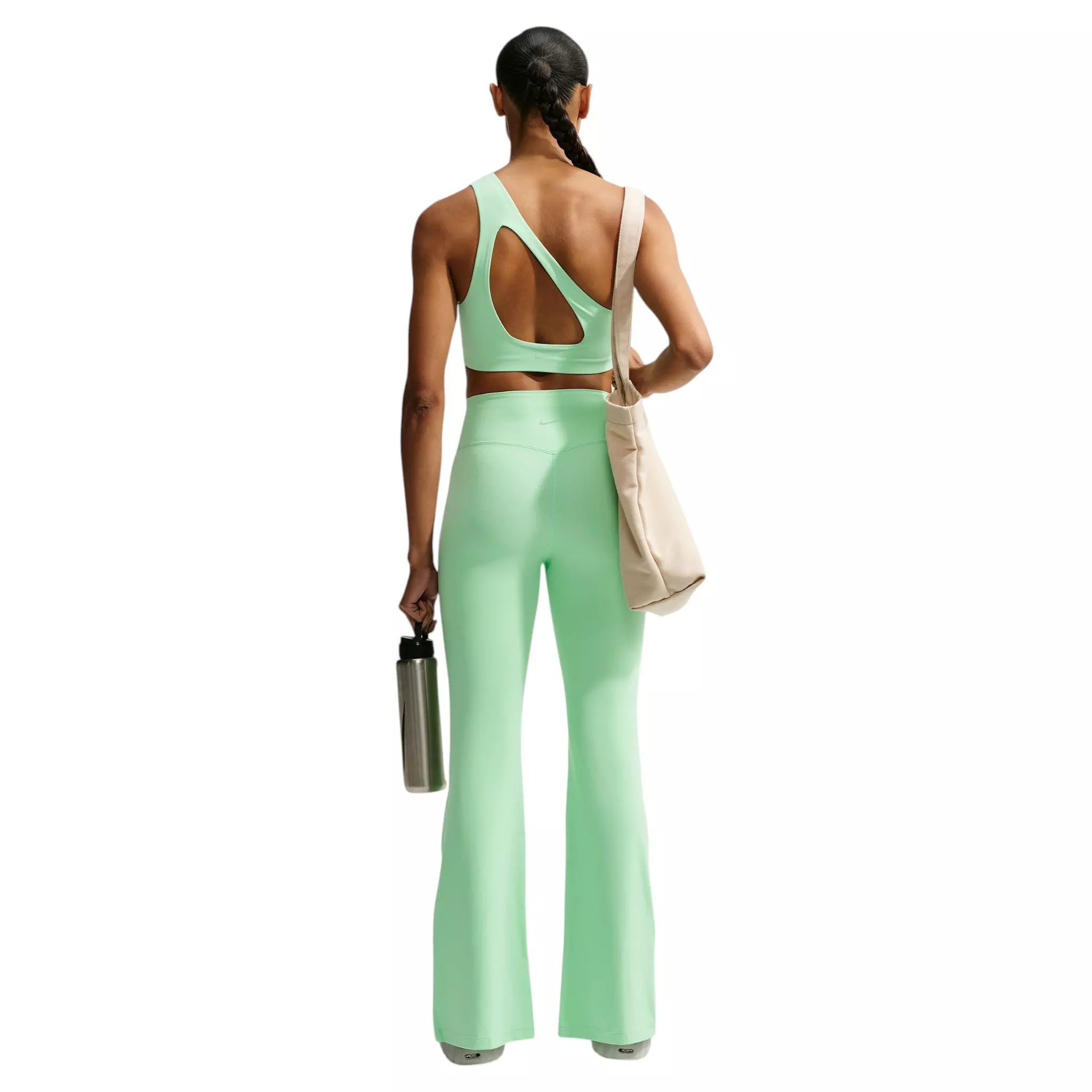Nike Women's Zenvy High-Waisted Flared Leggings - Green - GREEN