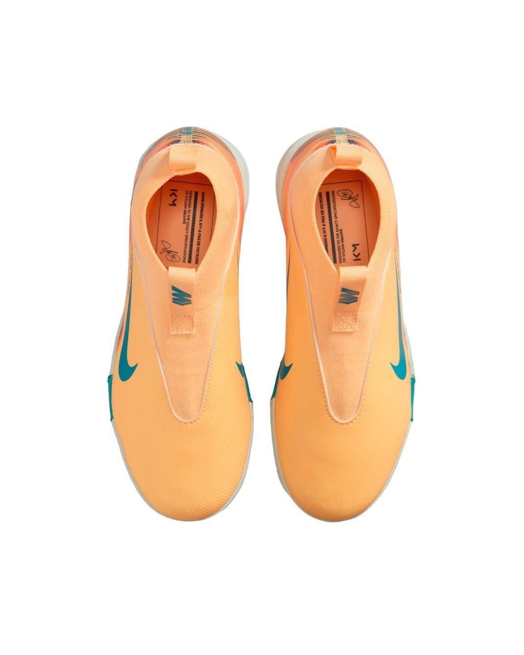 Nike Jr. Mercurial Superfly 10 Academy Turf "Melon/Igloo/Turquoise" Grade School Kids' Soccer Shoe - MELON/INGLOO/TURQUOISE Thumbnail View 4