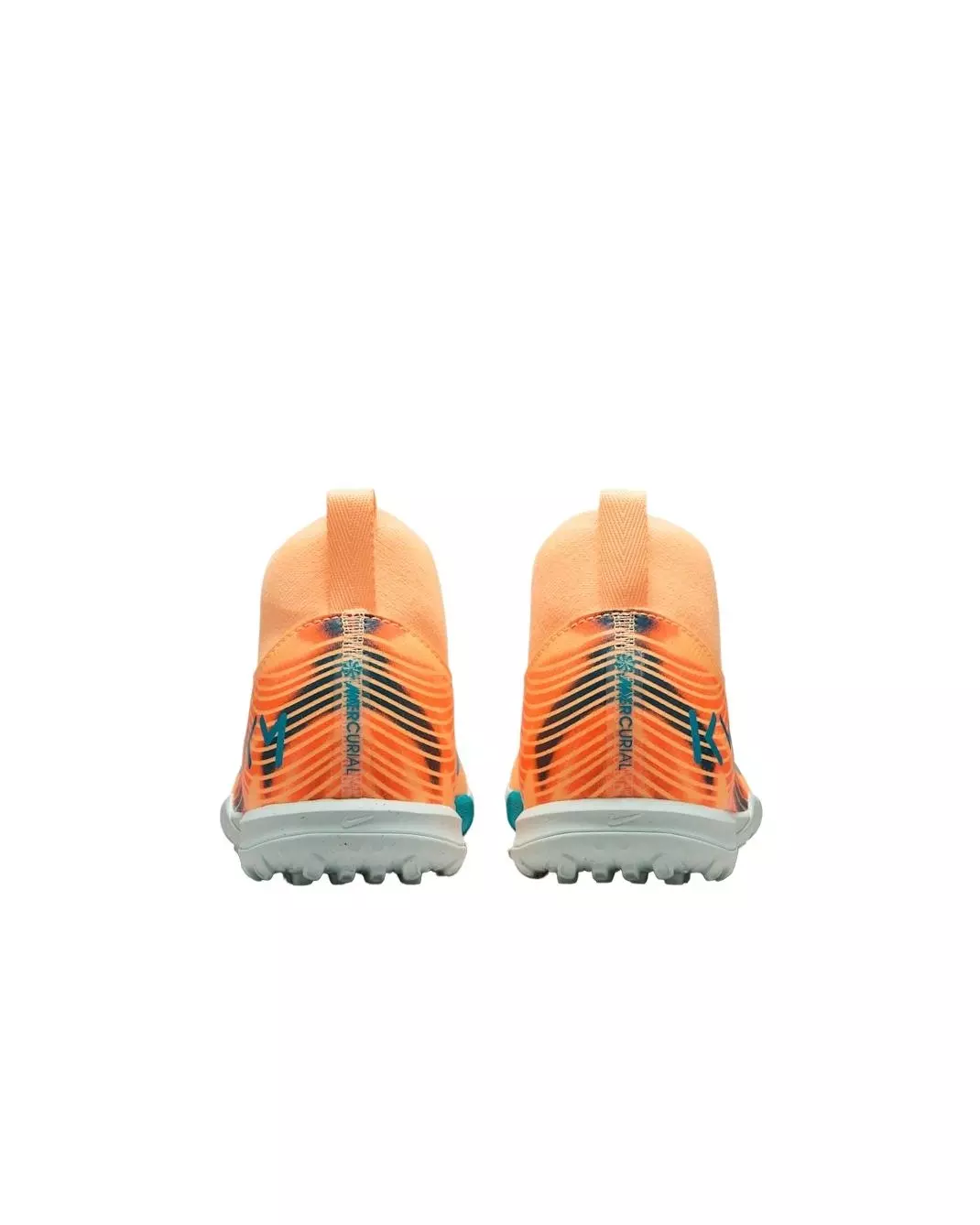 Nike Jr. Mercurial Superfly 10 Academy Turf "Melon/Igloo/Turquoise" Grade School Kids' Soccer Shoe - MELON/INGLOO/TURQUOISE