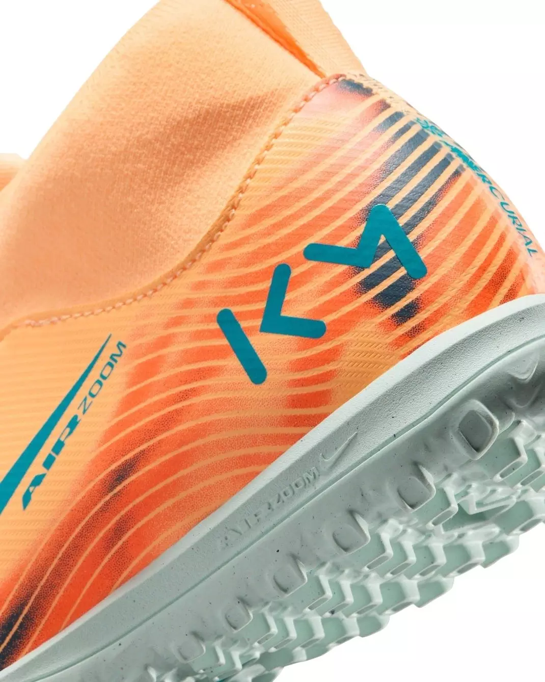 Nike Jr. Mercurial Superfly 10 Academy Turf "Melon/Igloo/Turquoise" Grade School Kids' Soccer Shoe - MELON/INGLOO/TURQUOISE