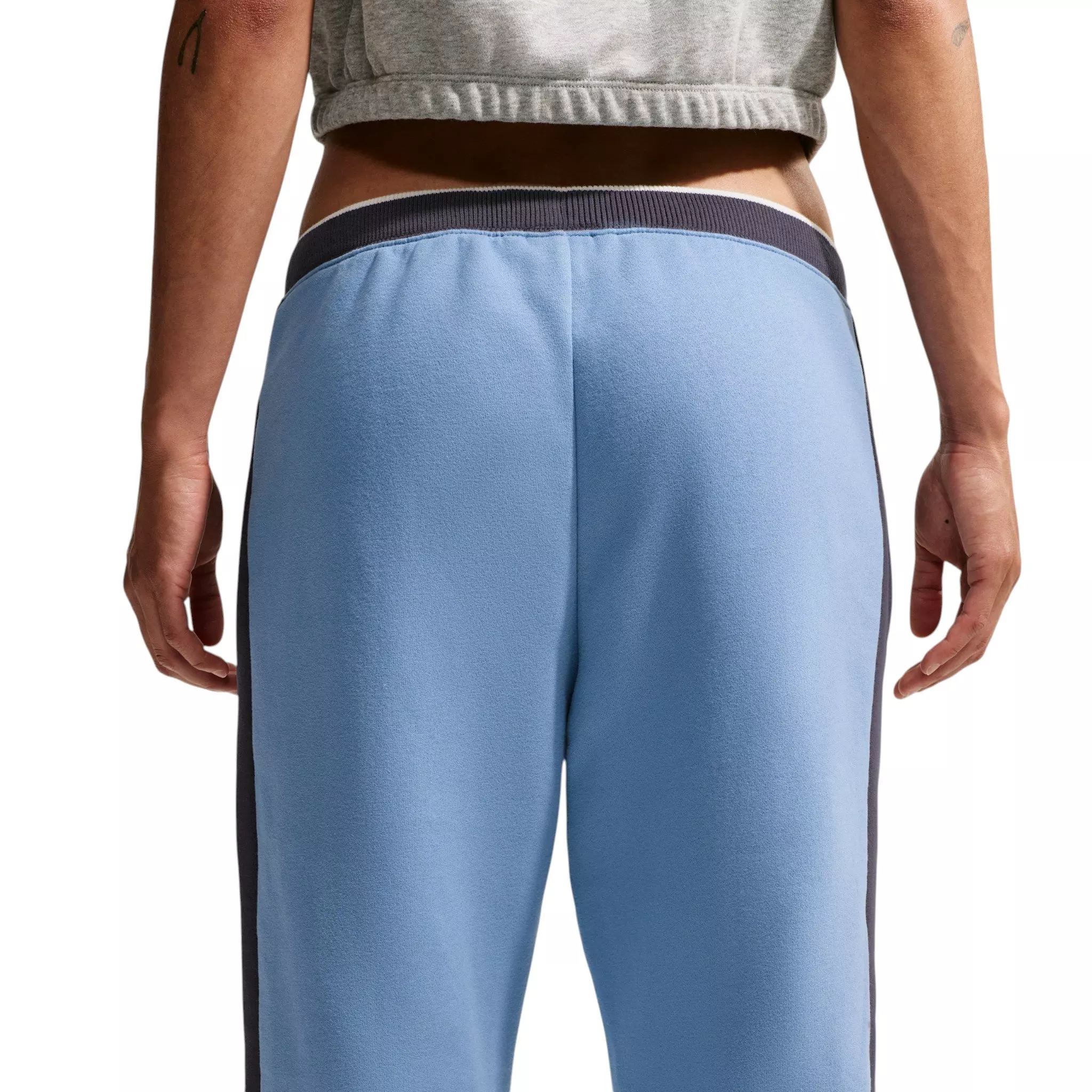 Nike Women's Studio Fleece Med-Weight Mid-Rise Joggers - Blue/Gridiron - BLUE/GRIDIRON