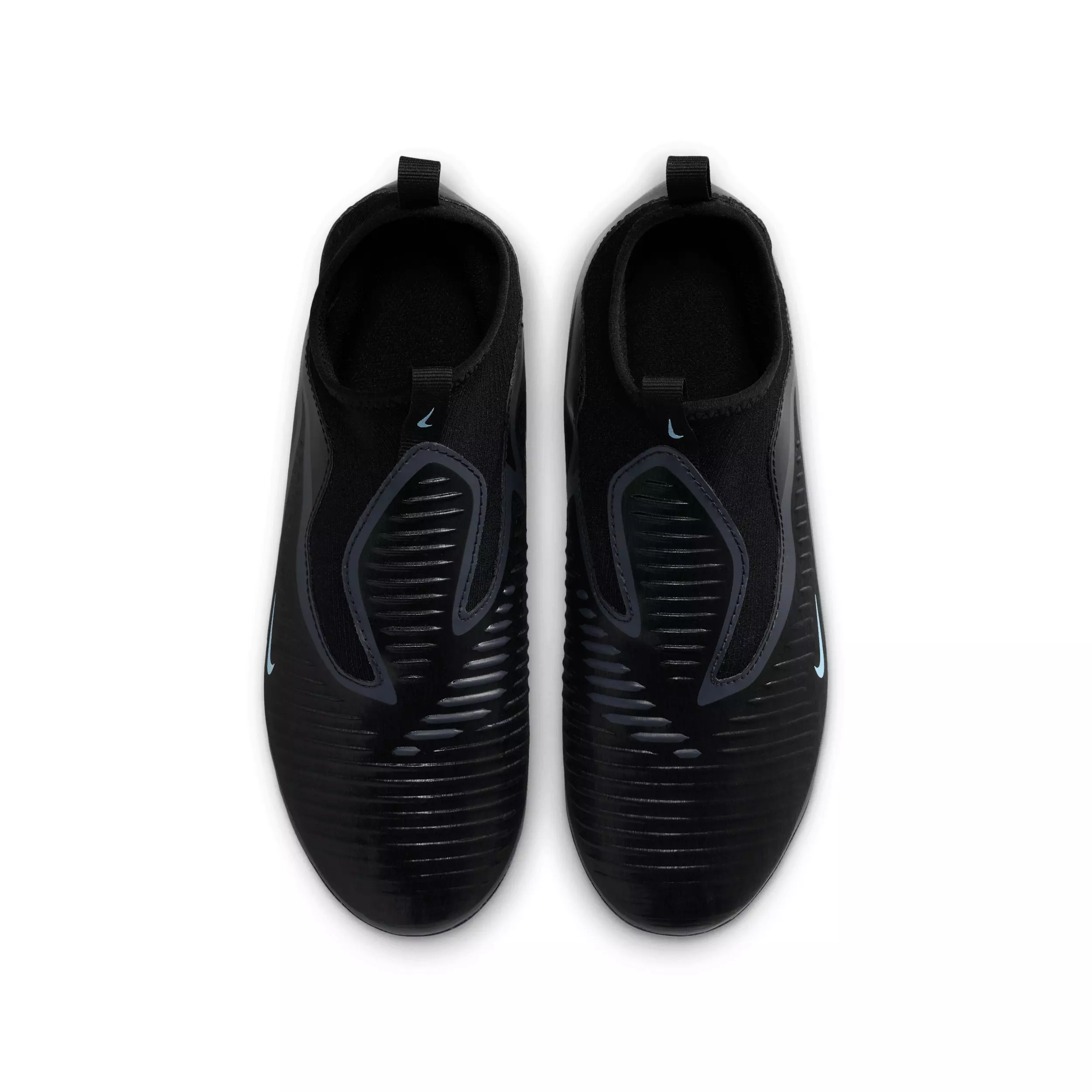 Nike Jr. Phantom 6 High Academy MG "Black/Black" Grade School Kids' Soccer Cleat - BLACK/BLACK