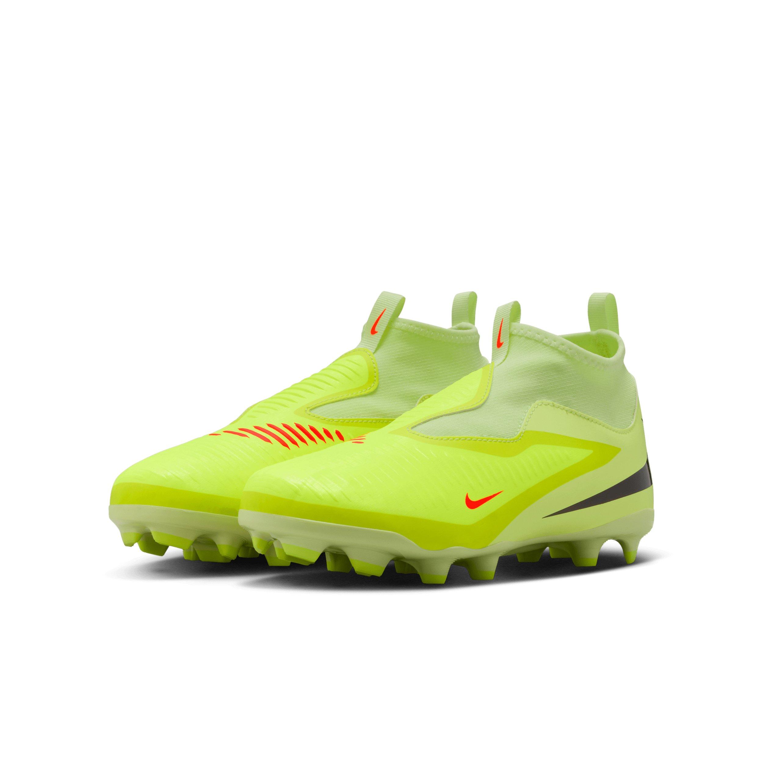 Nike Jr. Phantom 6 High Academy MG Grade School Kids' "Hyper Crimson/Limelight/Black" Soccer Cleat