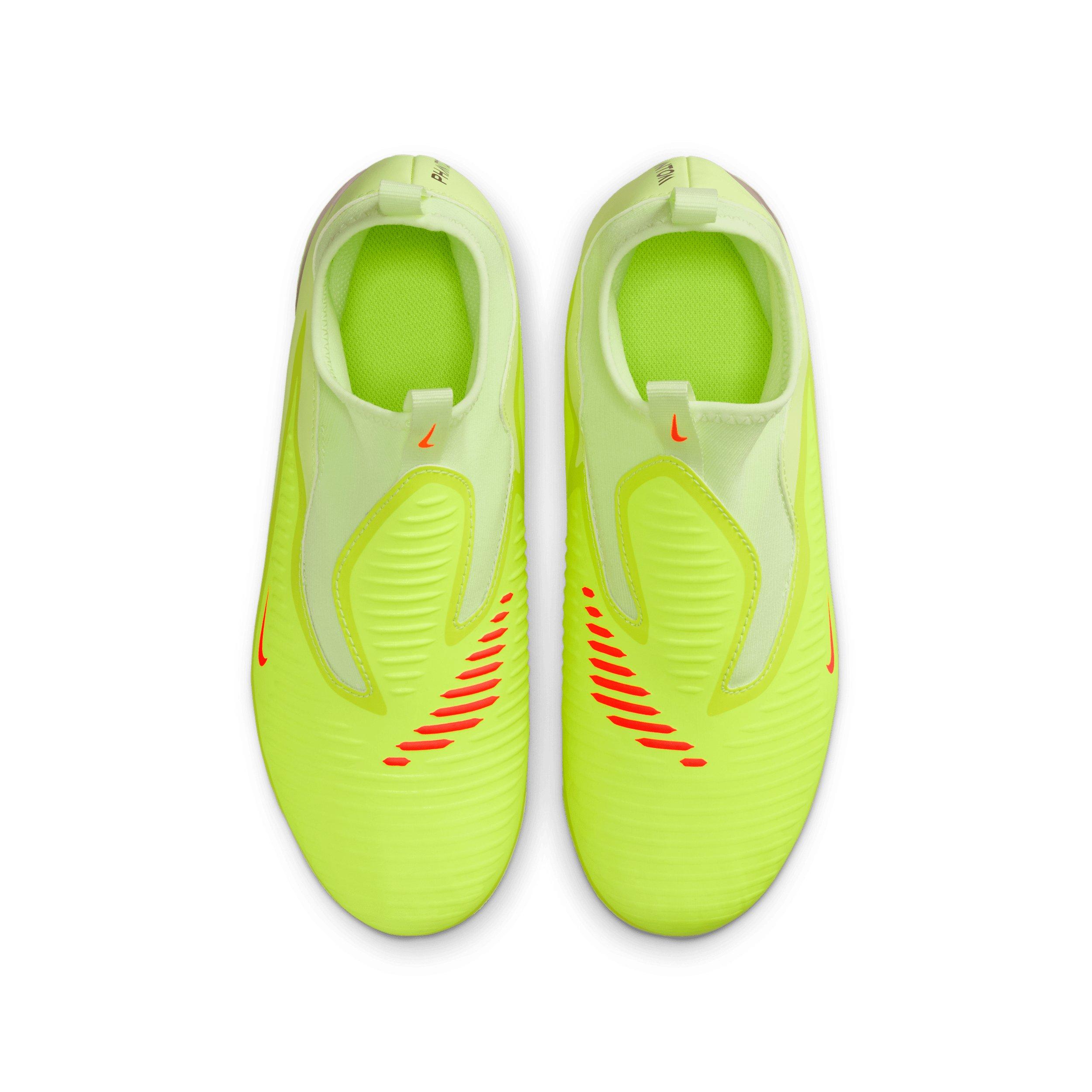 Nike Jr. Phantom 6 High Academy MG Grade School Kids' "Hyper Crimson/Limelight/Black" Soccer Cleat