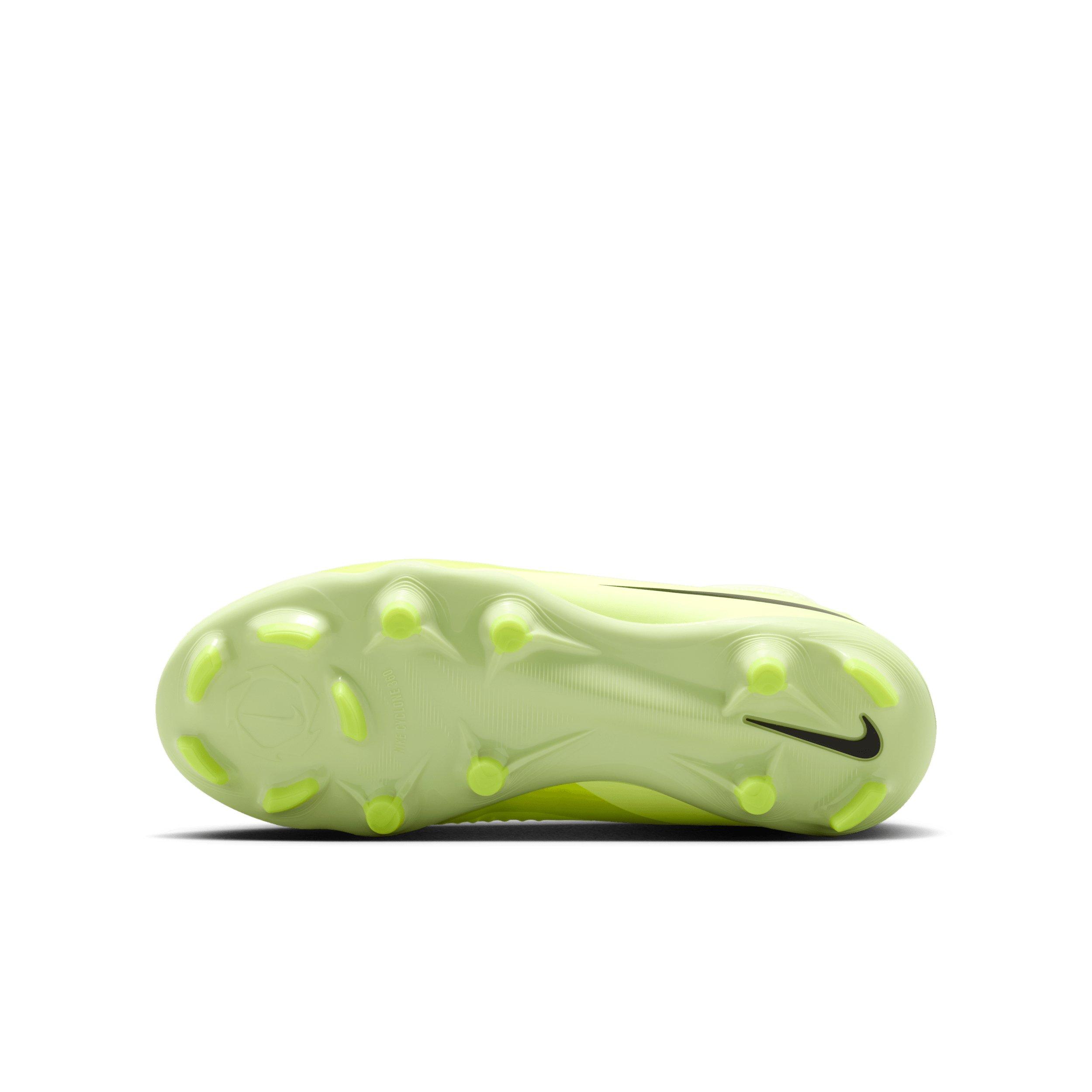 Nike Jr. Phantom 6 High Academy MG Grade School Kids' "Hyper Crimson/Limelight/Black" Soccer Cleat
