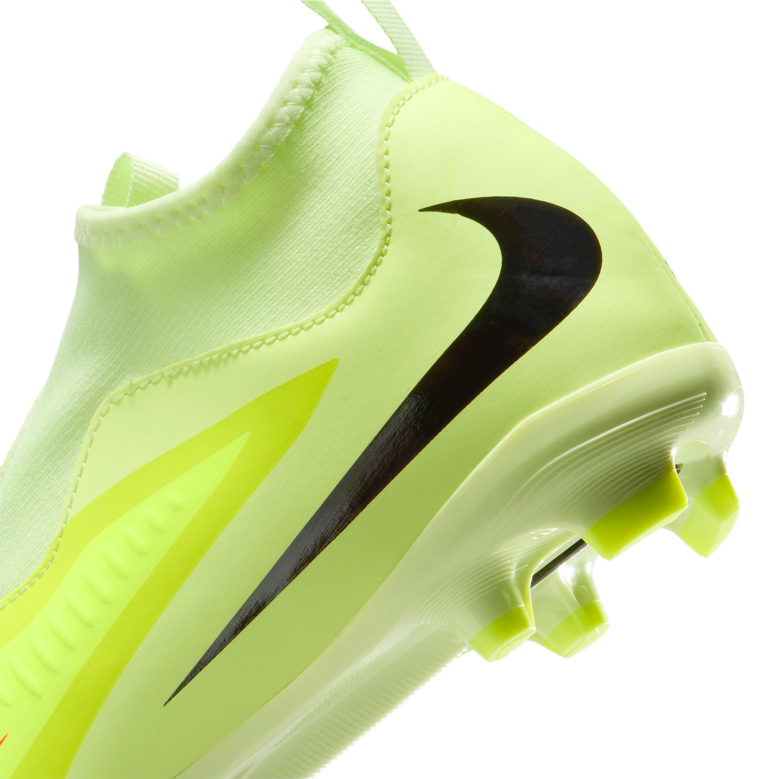 Nike Jr. Phantom 6 High Academy MG Grade School Kids' "Hyper Crimson/Limelight/Black" Soccer Cleat