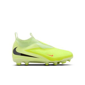 Nike Jr. Phantom 6 High Academy MG "Hyper Crimson/Limelight/Black" Grade School Kids' Soccer Cleat