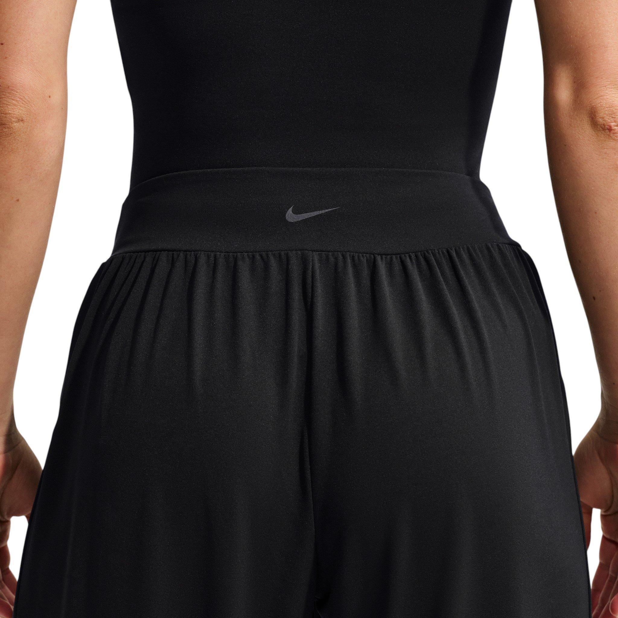 Nike Women's Zenvy Mid-Rise Wide-Leg Pants - Black - BLACK
