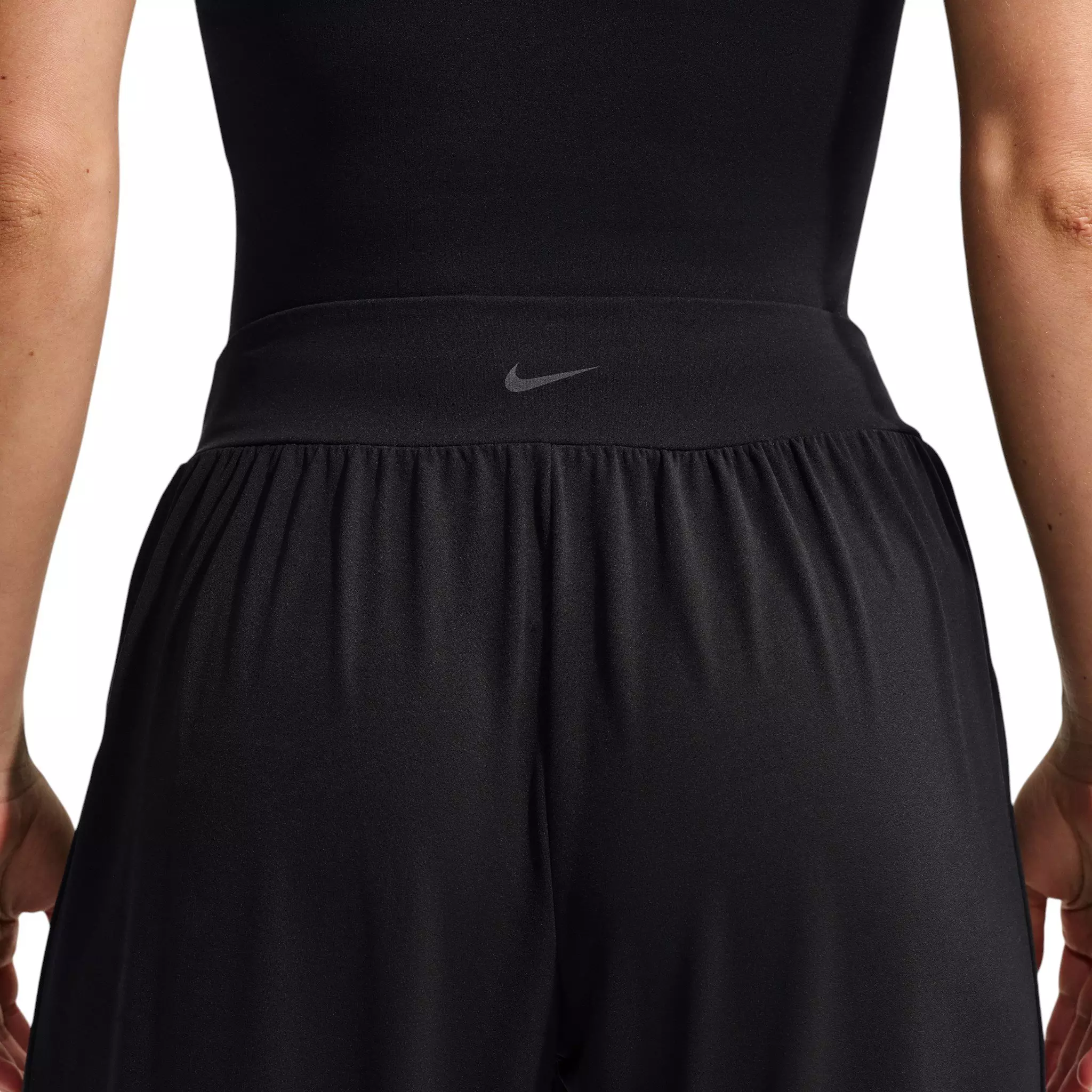 Nike Women's Zenvy Mid-Rise Wide-Leg Pants - Black - BLACK
