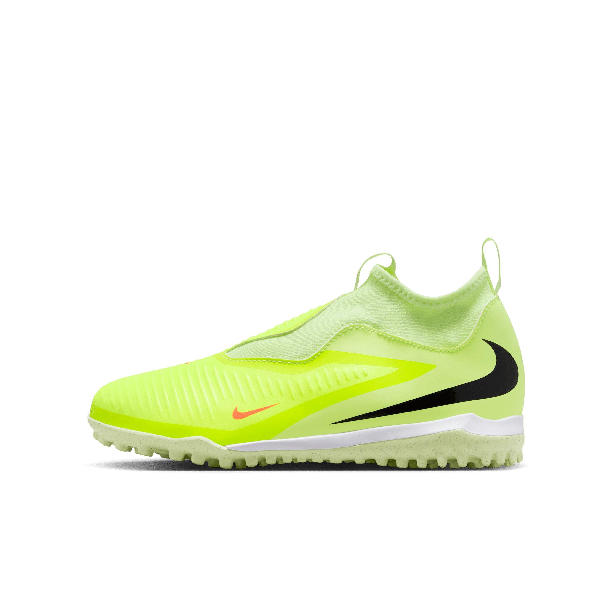 Nike Jr. Phantom 6 High Academy Turf Grade School Kids' "Hyper Crimson/Limelight/Black" Soccer Shoe