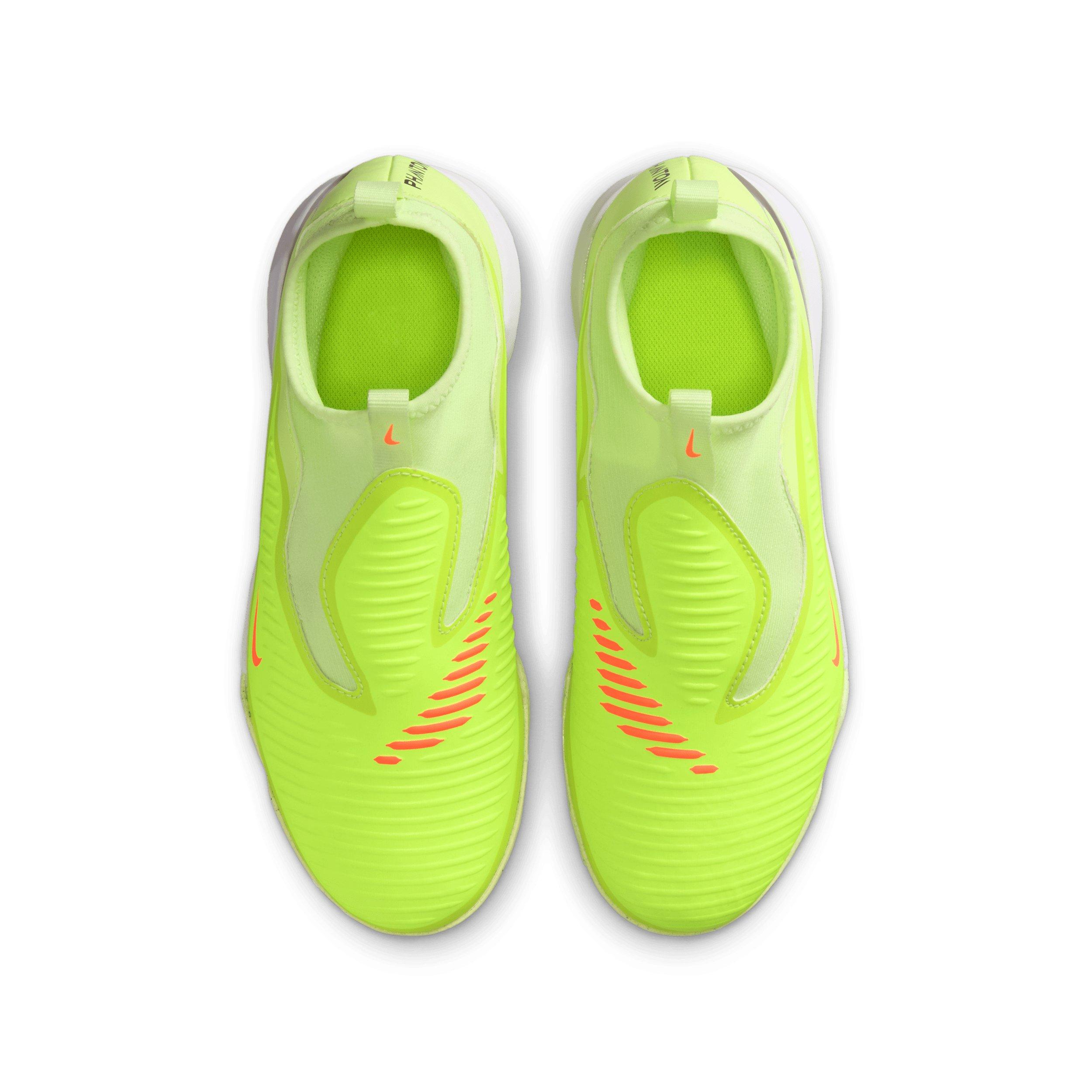 Nike Jr. Phantom 6 High Academy Turf Grade School Kids' "Hyper Crimson/Limelight/Black" Soccer Shoe