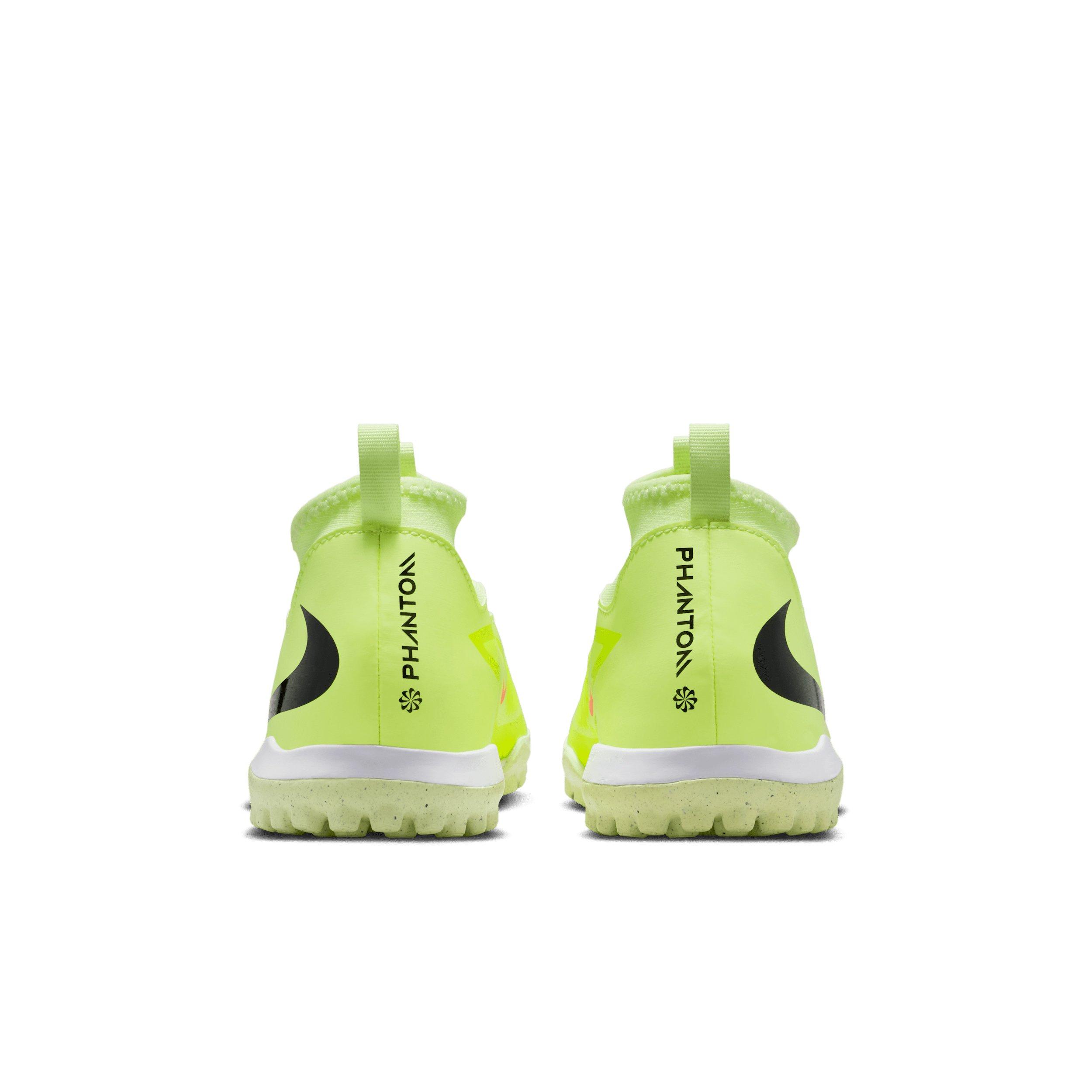 Nike Jr. Phantom 6 High Academy Turf Grade School Kids' "Hyper Crimson/Limelight/Black" Soccer Shoe