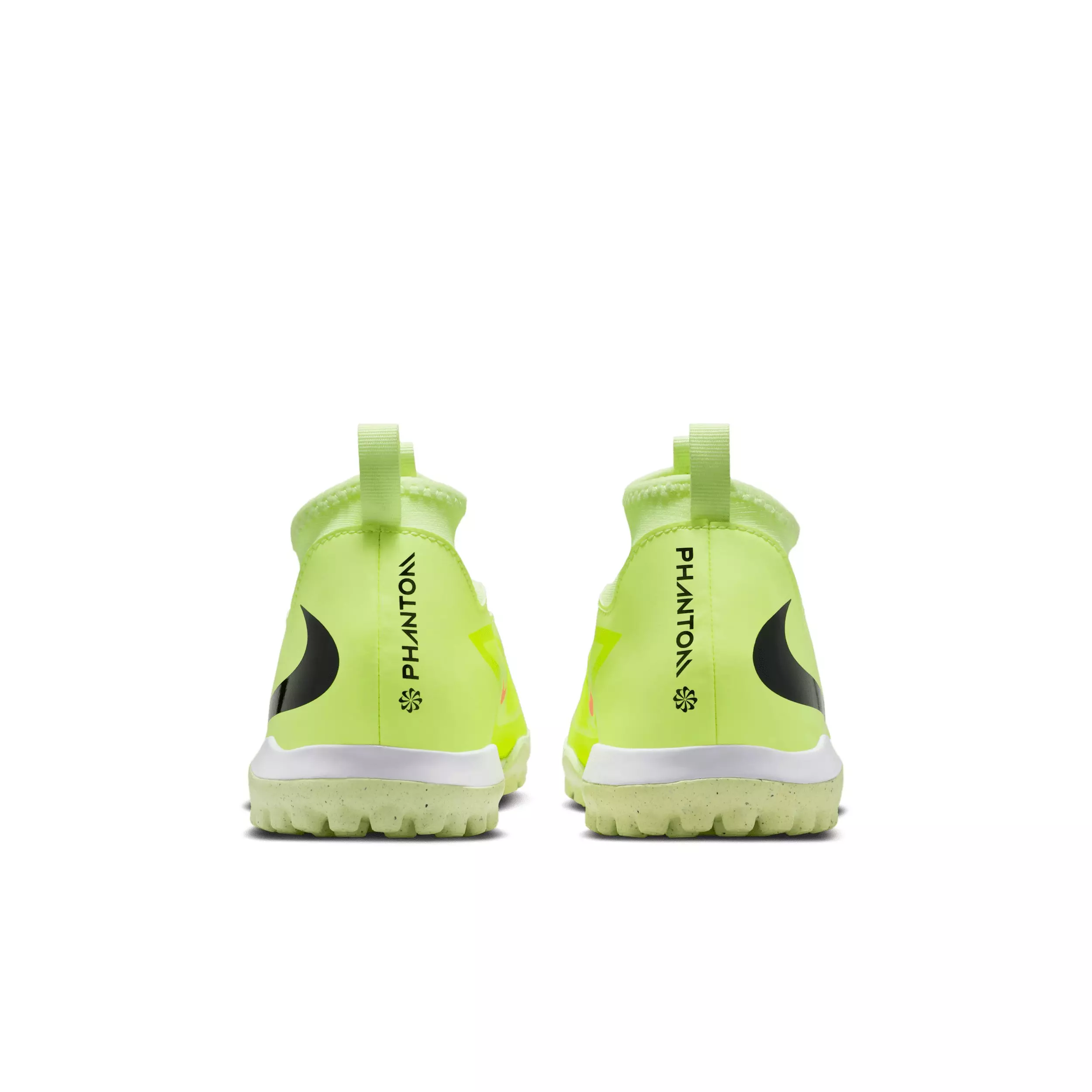 Nike Jr. Phantom 6 High Academy Turf "Hyper Crimson/Limelight/Black" Grade School Kids' Soccer Shoe - CRIMSON/LIMELIGHT/BLACK