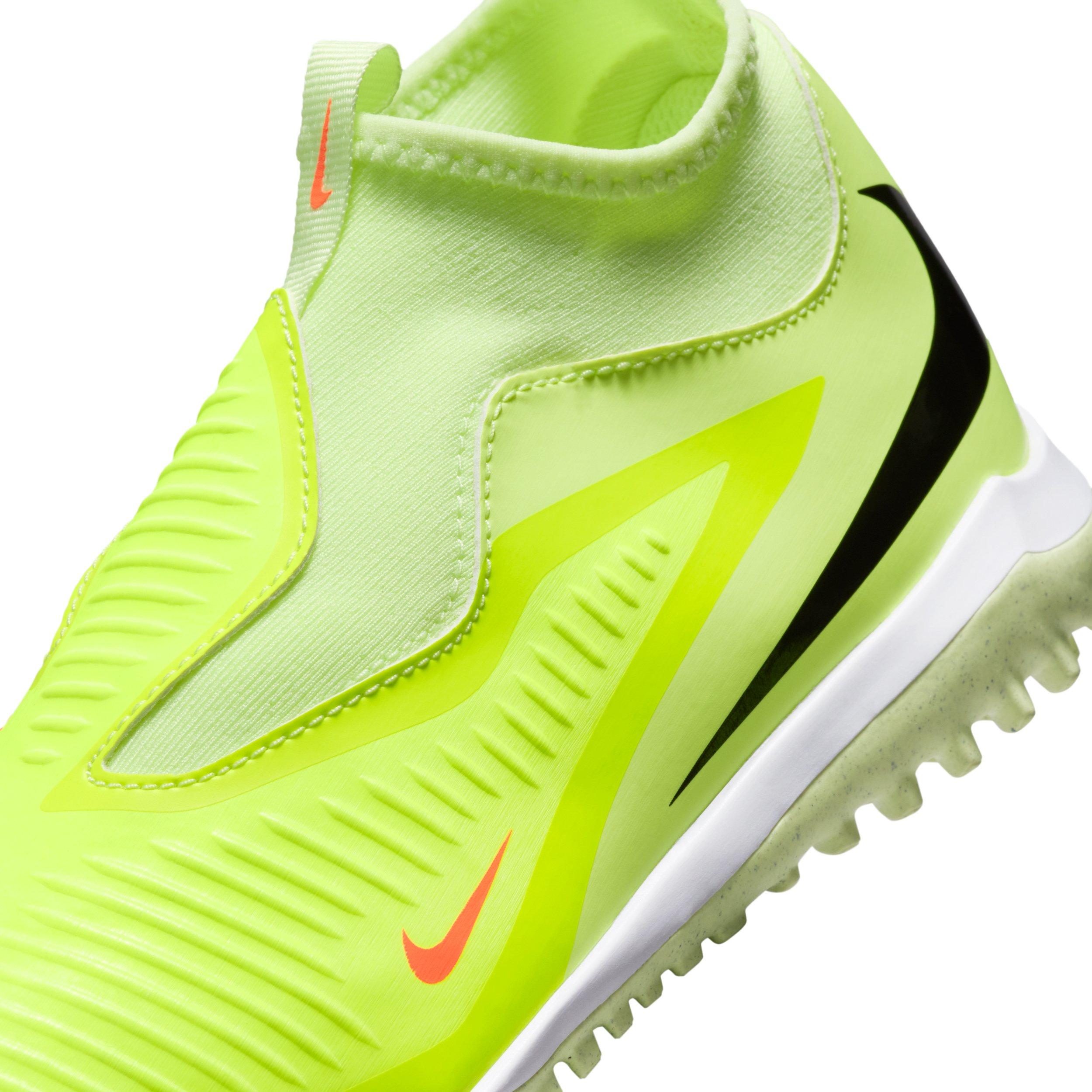 Nike Jr. Phantom 6 High Academy Turf Grade School Kids' "Hyper Crimson/Limelight/Black" Soccer Shoe
