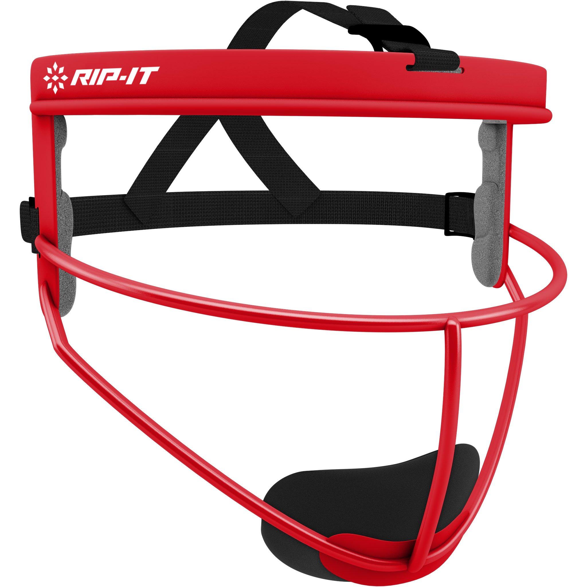 RIP-IT Women's Defense Softball Fielder's Mask - Scarlet - SCARLET Thumbnail View 1