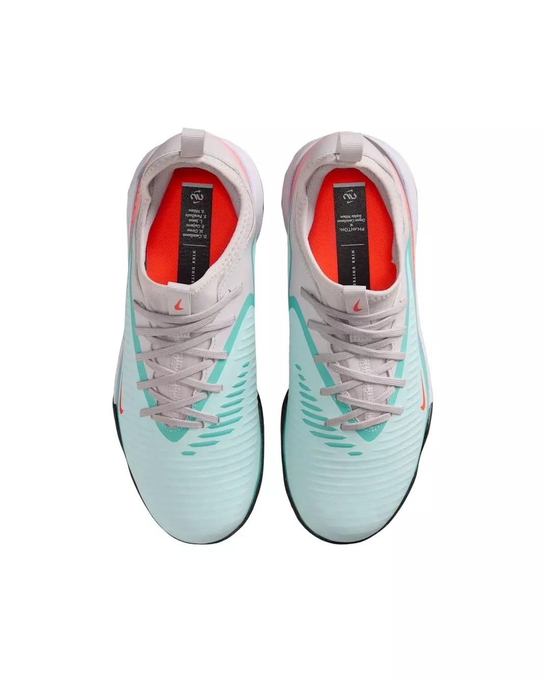 Nike Jr. Phantom 6 Low Academy Turf NU "Pistachio Frost/Hyper Orange" Grade School Kids' Soccer Shoe - PISTACHIO/ORANGE