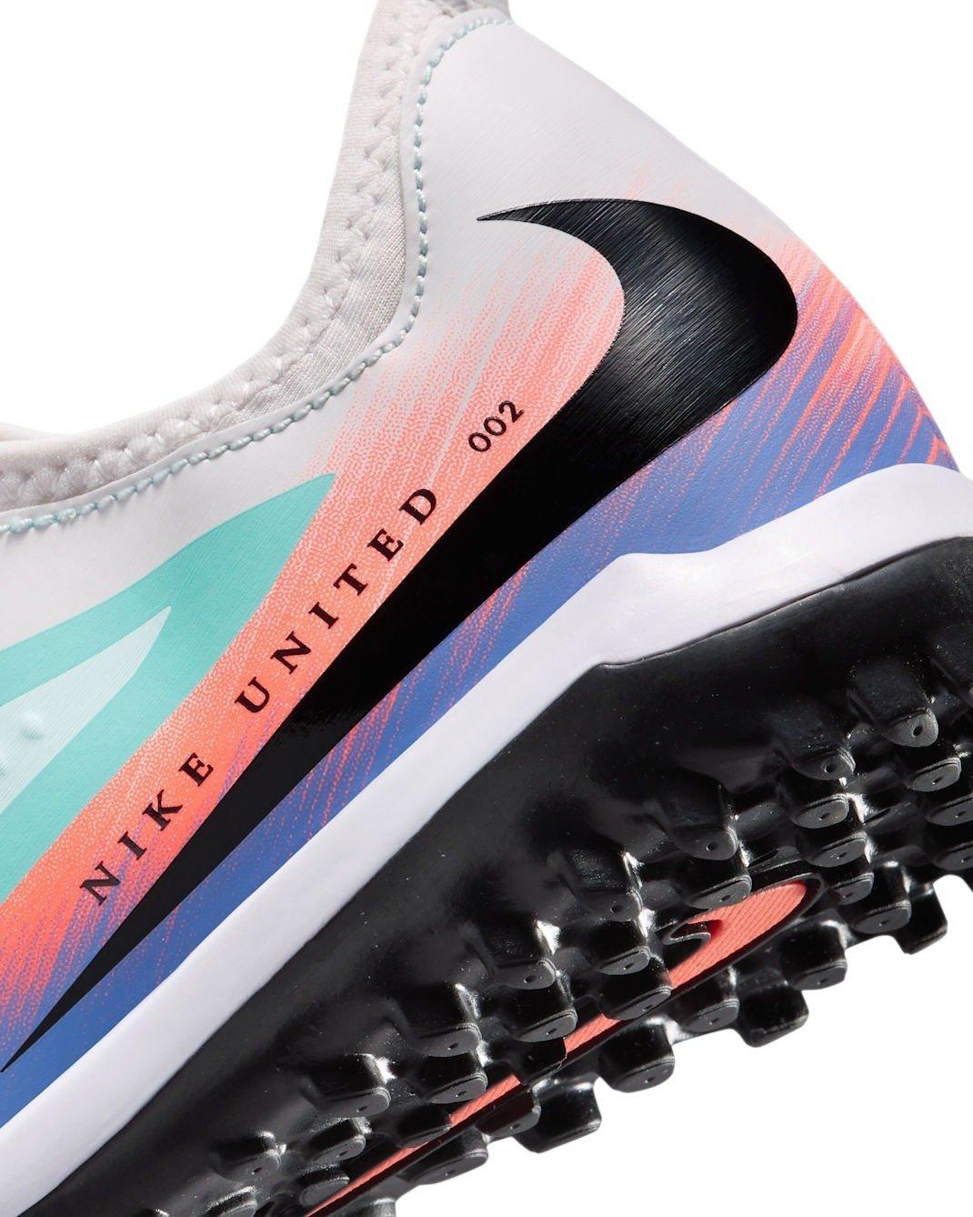 Nike Jr. Phantom 6 Low Academy Turf NU "Pistachio Frost/Hyper Orange" Grade School Kids' Soccer Shoe - PISTACHIO/ORANGE Thumbnail View 7