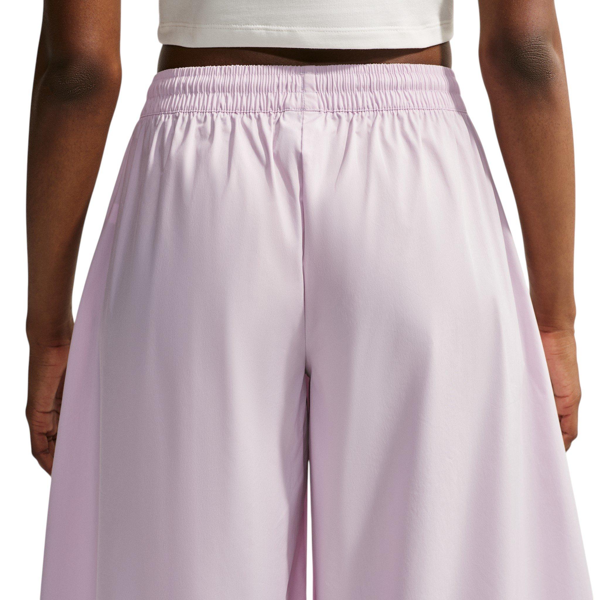 Nike Women's Sportswear Oversized Mid-Rise Poplin Culotte Pants - Lilac - LILAC