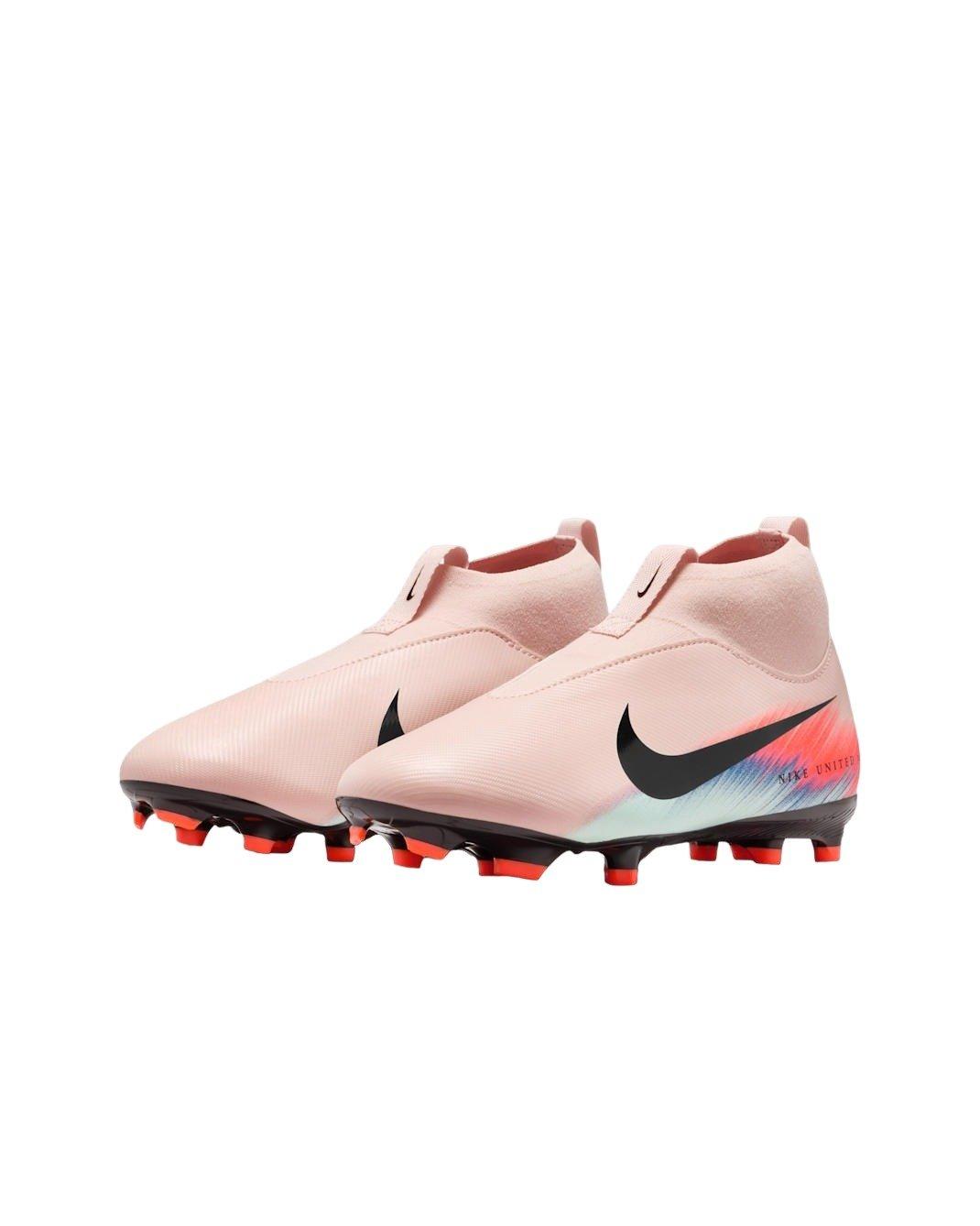 Nike JR Superfly 10 Academy MG "Silt Red/Racer Blue" Grade School Kids' Soccer Cleat - RED/BLUE Thumbnail View 4