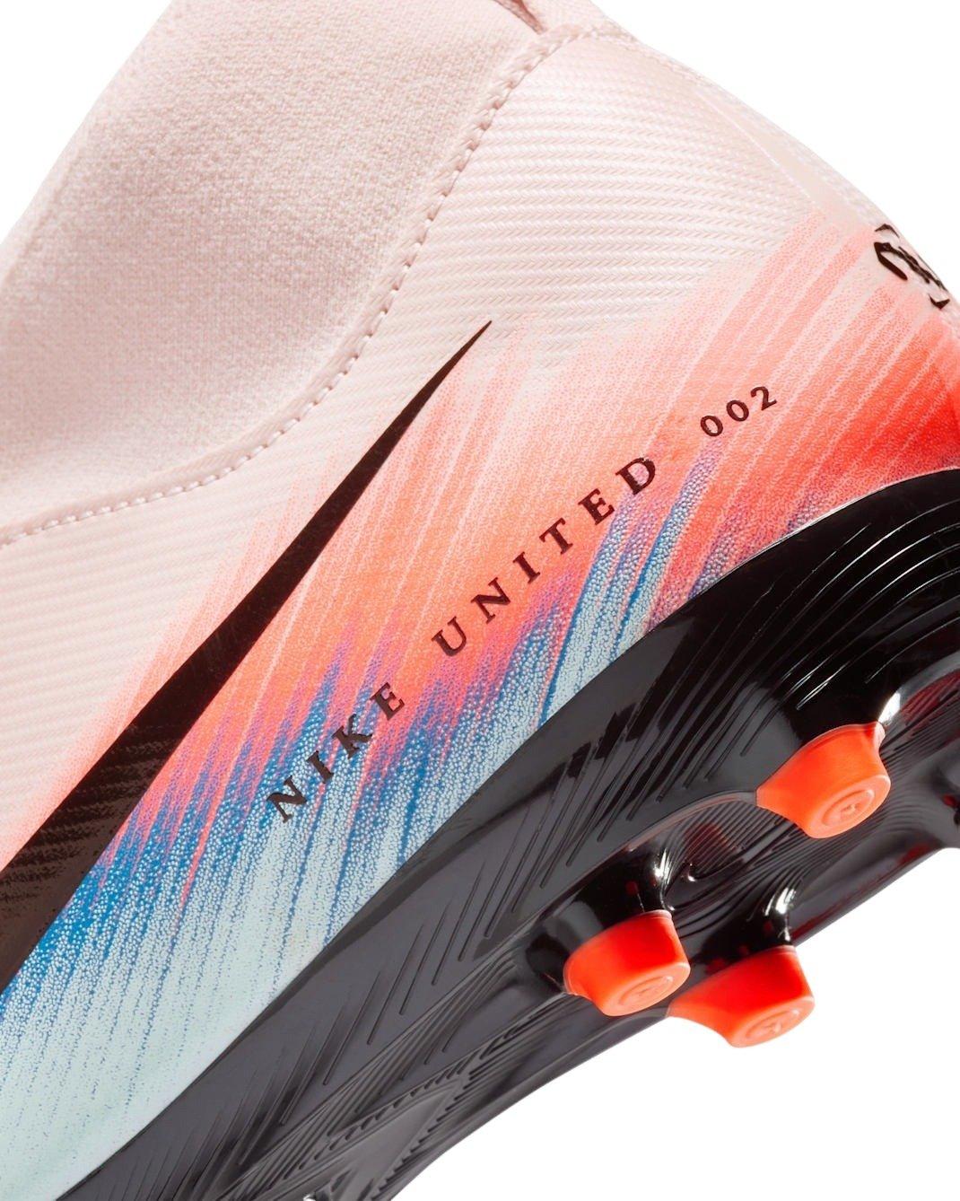 Nike JR Superfly 10 Academy MG "Silt Red/Racer Blue" Grade School Kids' Soccer Cleat - RED/BLUE Thumbnail View 7