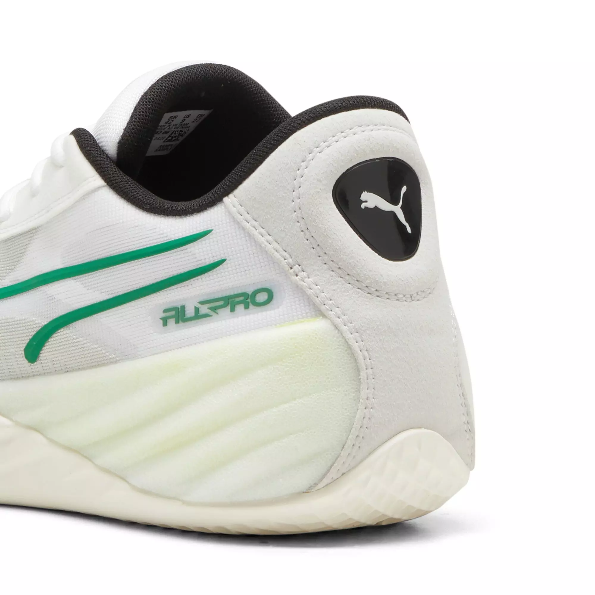 PUMA All-Pro Nitro "Warm White/Glacial Grey/Archive Green" Men's Basketball Shoe - WHITE/GREY/GREEN