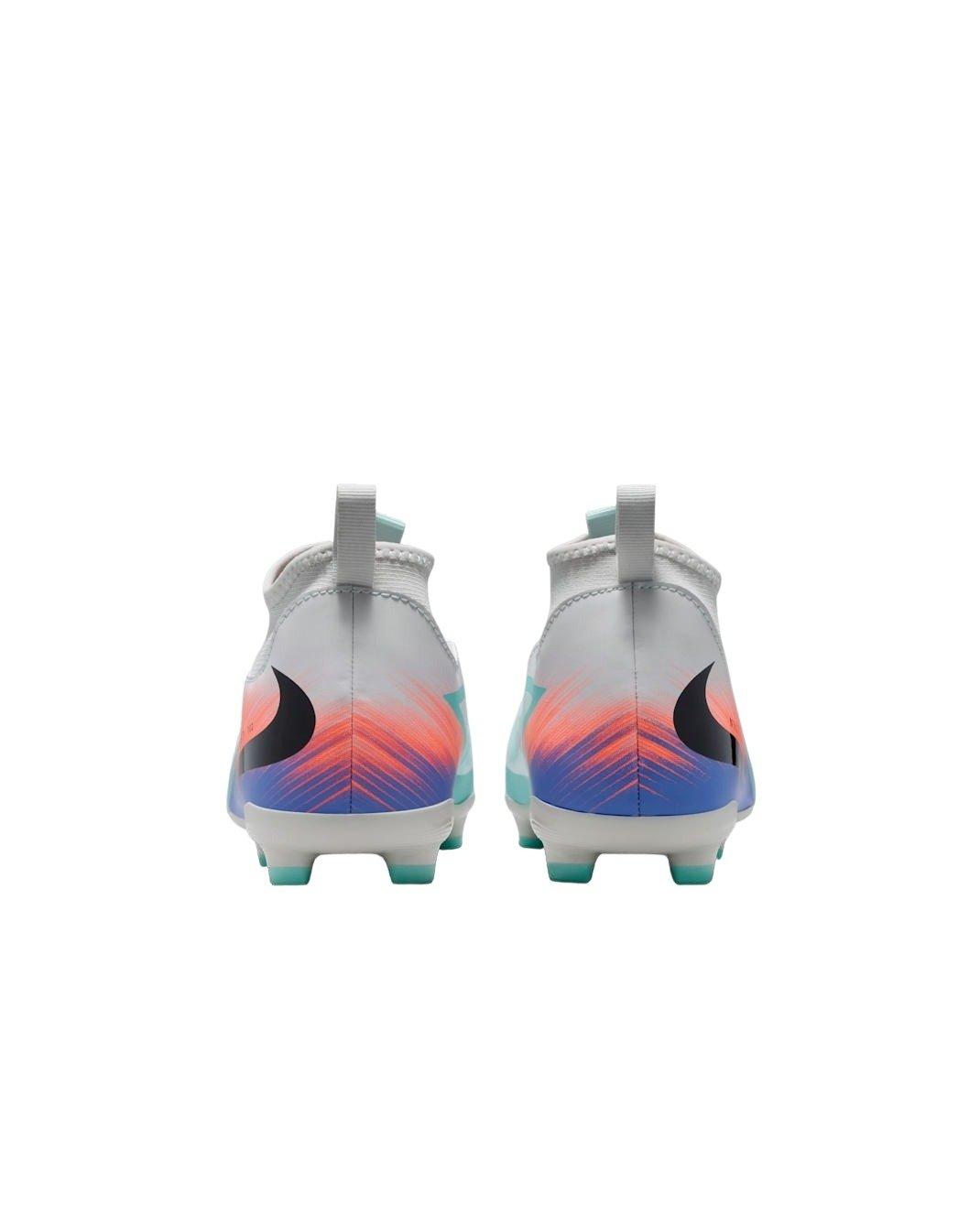 Nike Jr. Phantom 6 High Academy MG "Pistachio Frost/Hyper Orange" Grade School Kids' Soccer Cleat - PISTACHIO/ORANGE Thumbnail View 5