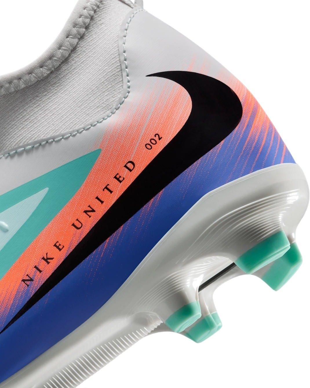 Nike Jr. Phantom 6 High Academy MG "Pistachio Frost/Hyper Orange" Grade School Kids' Soccer Cleat - PISTACHIO/ORANGE Thumbnail View 7