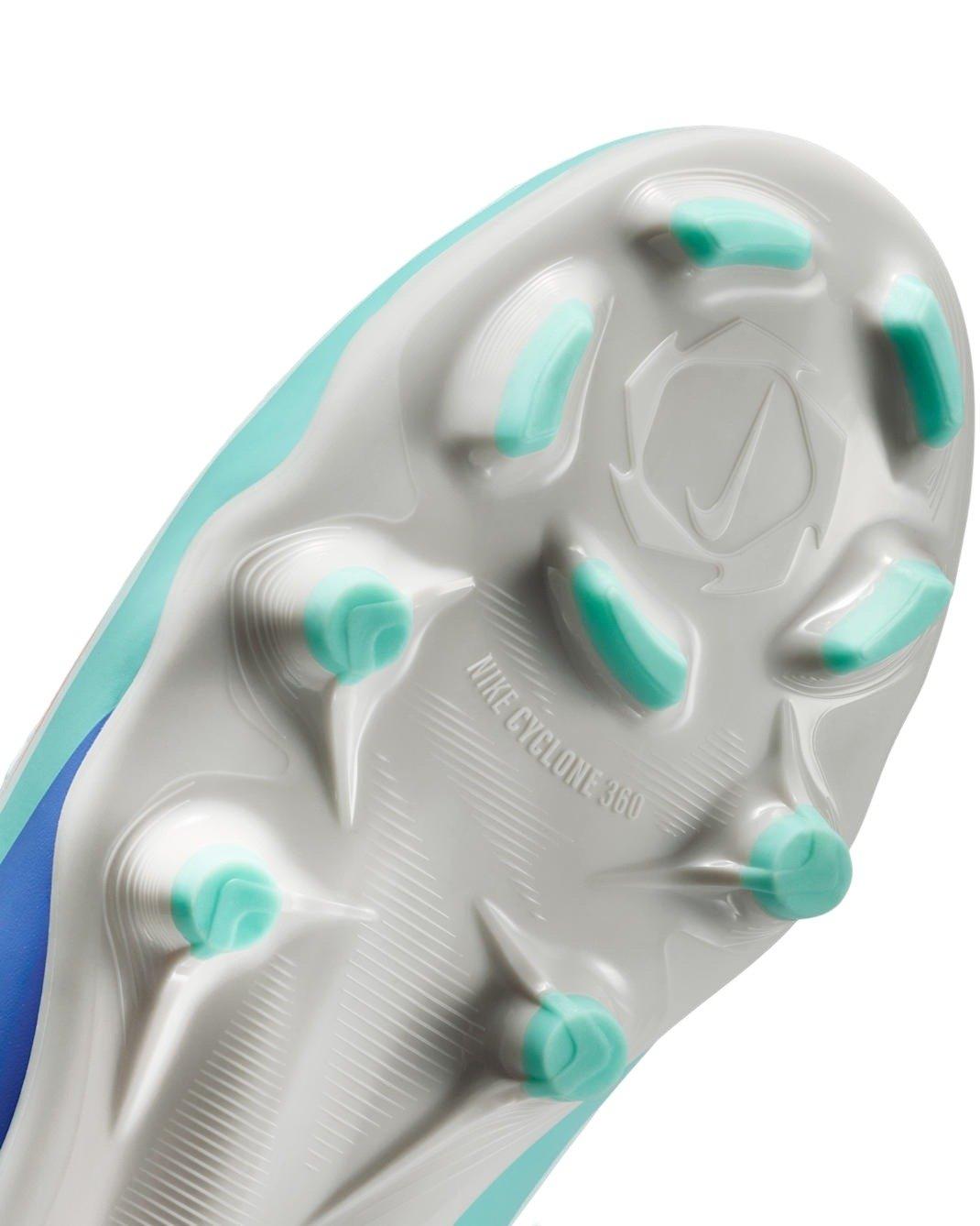 Nike Jr. Phantom 6 High Academy MG "Pistachio Frost/Hyper Orange" Grade School Kids' Soccer Cleat - PISTACHIO/ORANGE Thumbnail View 8