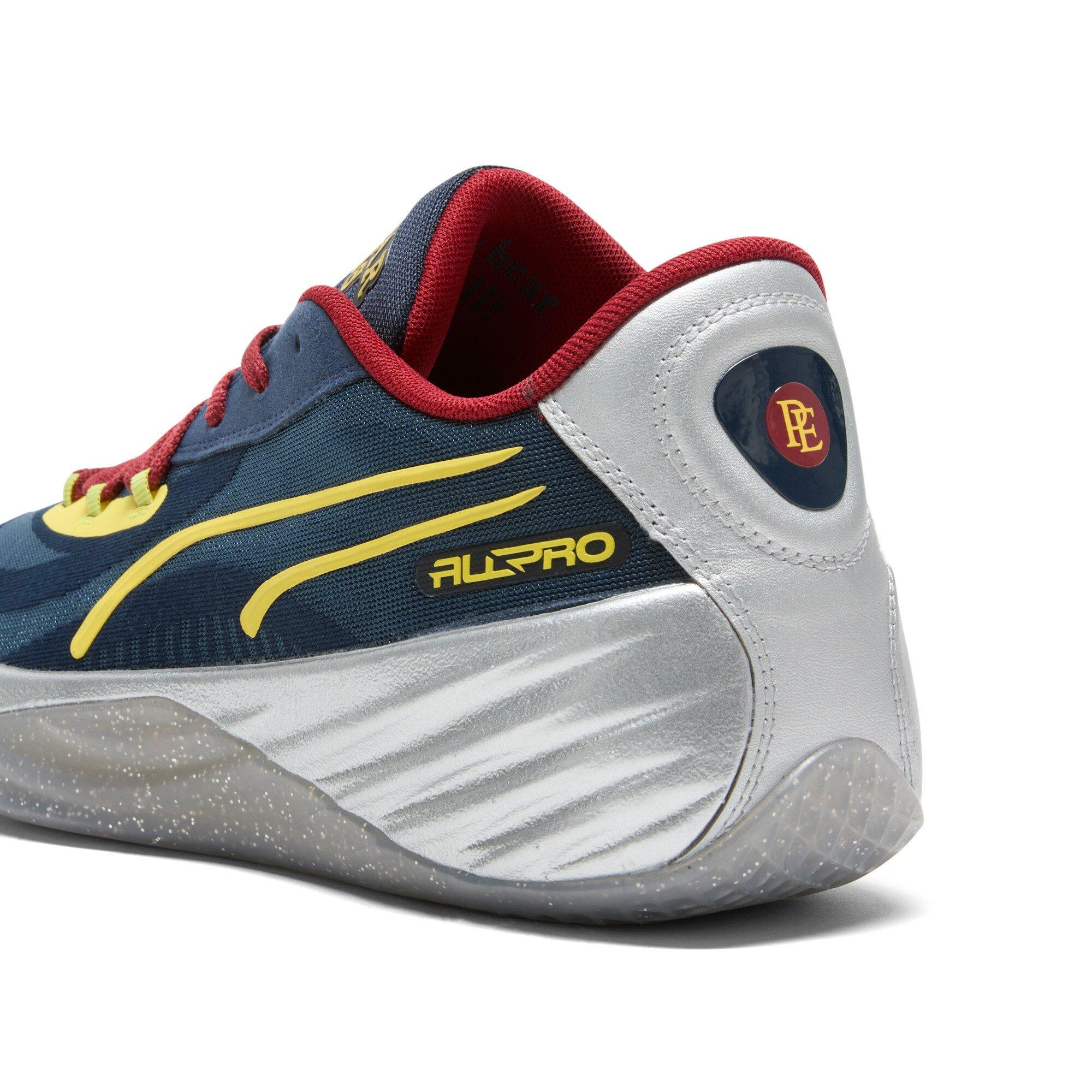PUMA All-Pro Nitro Polar Express "Club Navy/Intense Red/Golden Fog" Men's Basketball Shoe - NAVY/RED/GOLDEN Thumbnail View 6