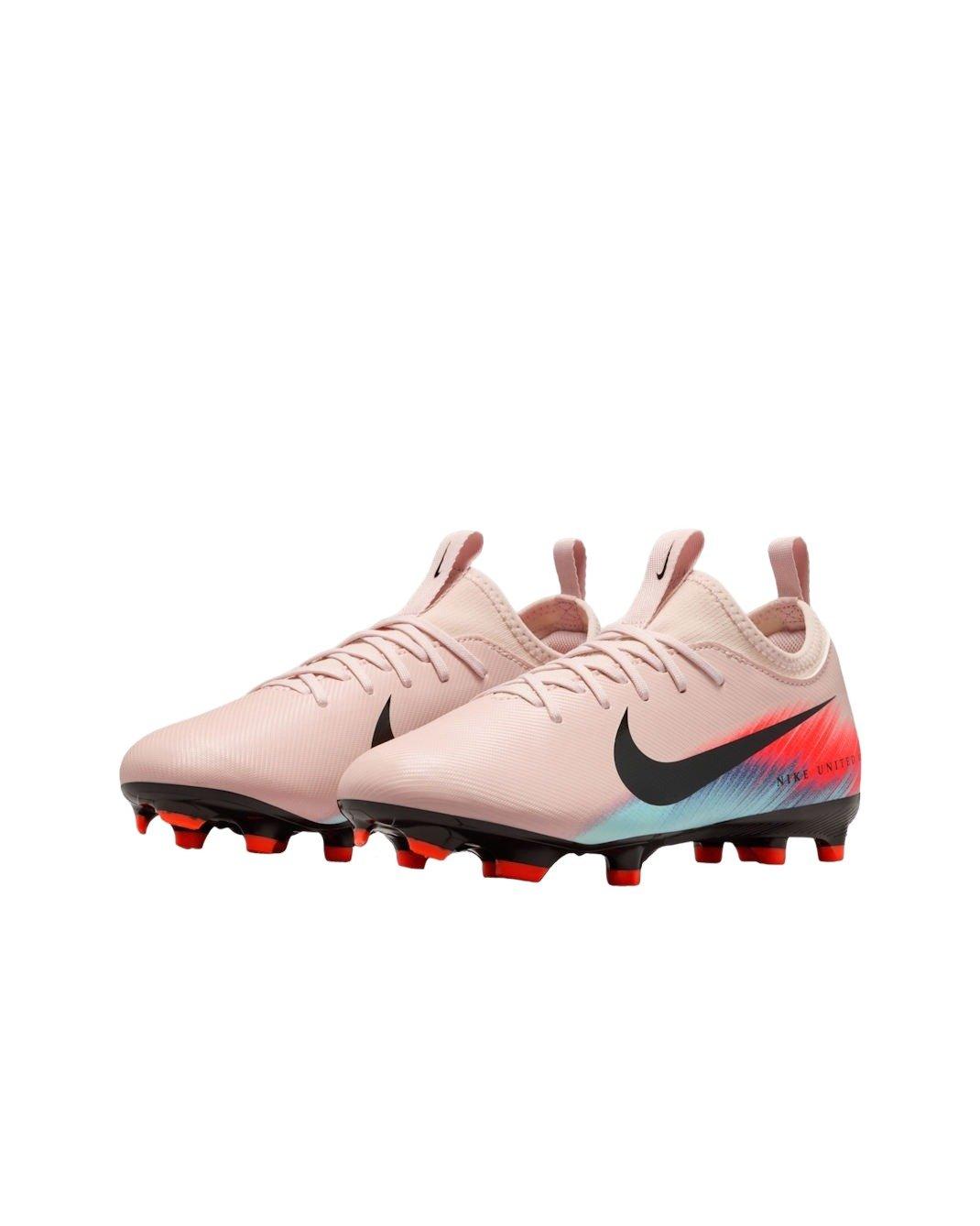 Nike United Jr. Mercurial Vapor 16 Academy "Silt Red/Racer Blue" Grade School Kids' Soccer Cleat - RED/BLUE Thumbnail View 4