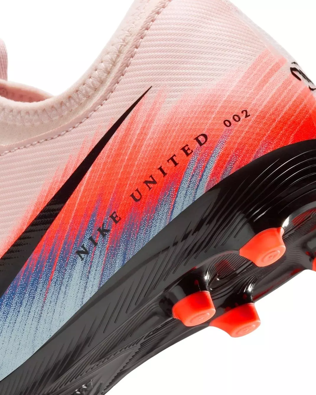 Nike United Jr. Mercurial Vapor 16 Academy "Silt Red/Racer Blue" Grade School Kids' Soccer Cleat - RED/BLUE