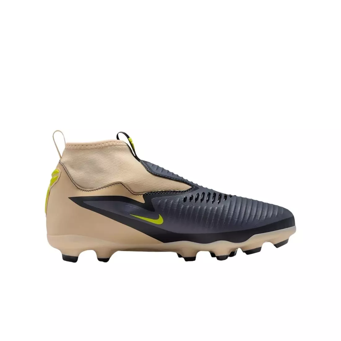 Nike Jr. Phantom 6 High Academy MG "Phantom/Black" Grade School Kids' Soccer Cleat - PHANTOM/BLACK