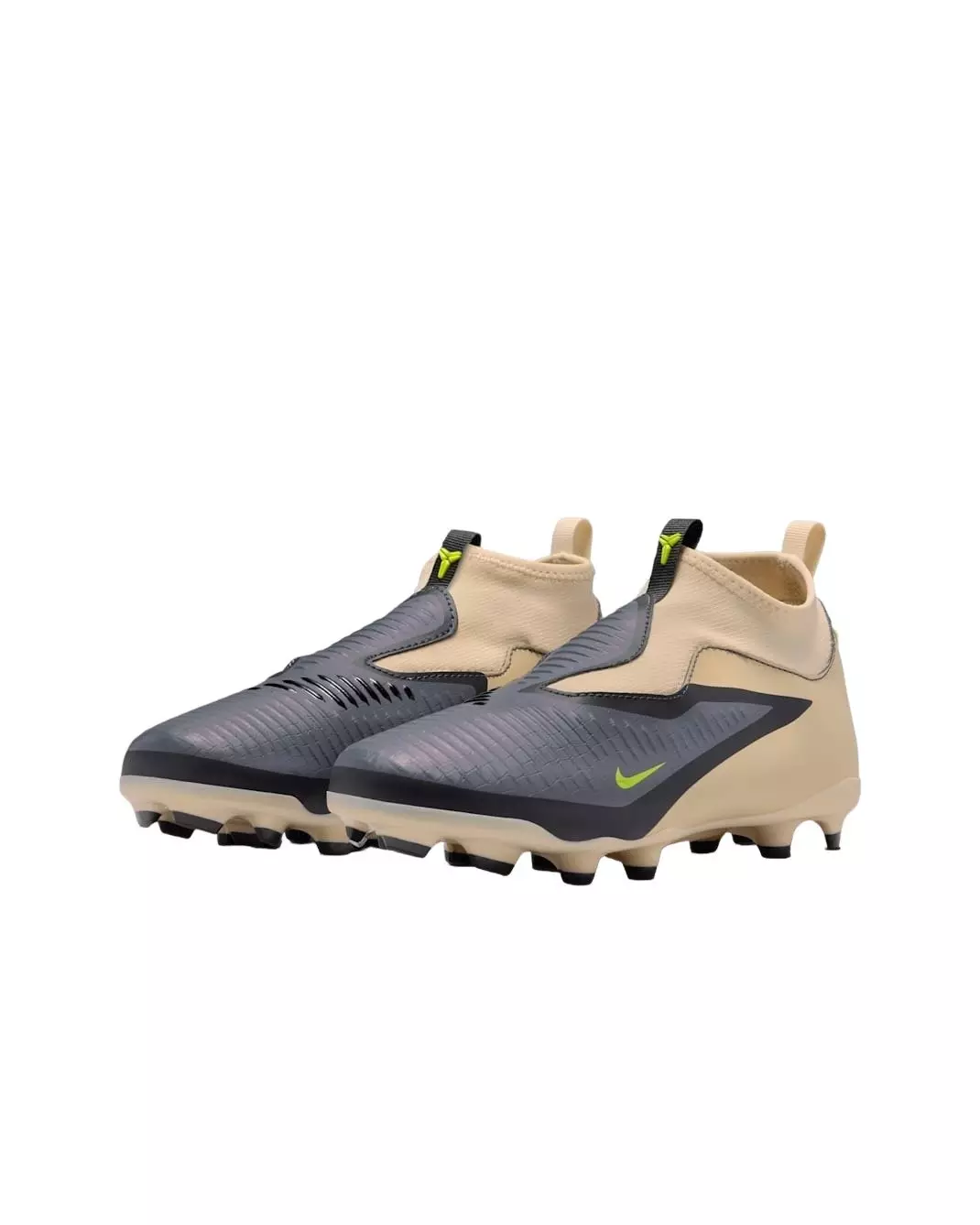 Nike Jr. Phantom 6 High Academy MG "Phantom/Black" Grade School Kids' Soccer Cleat - PHANTOM/BLACK