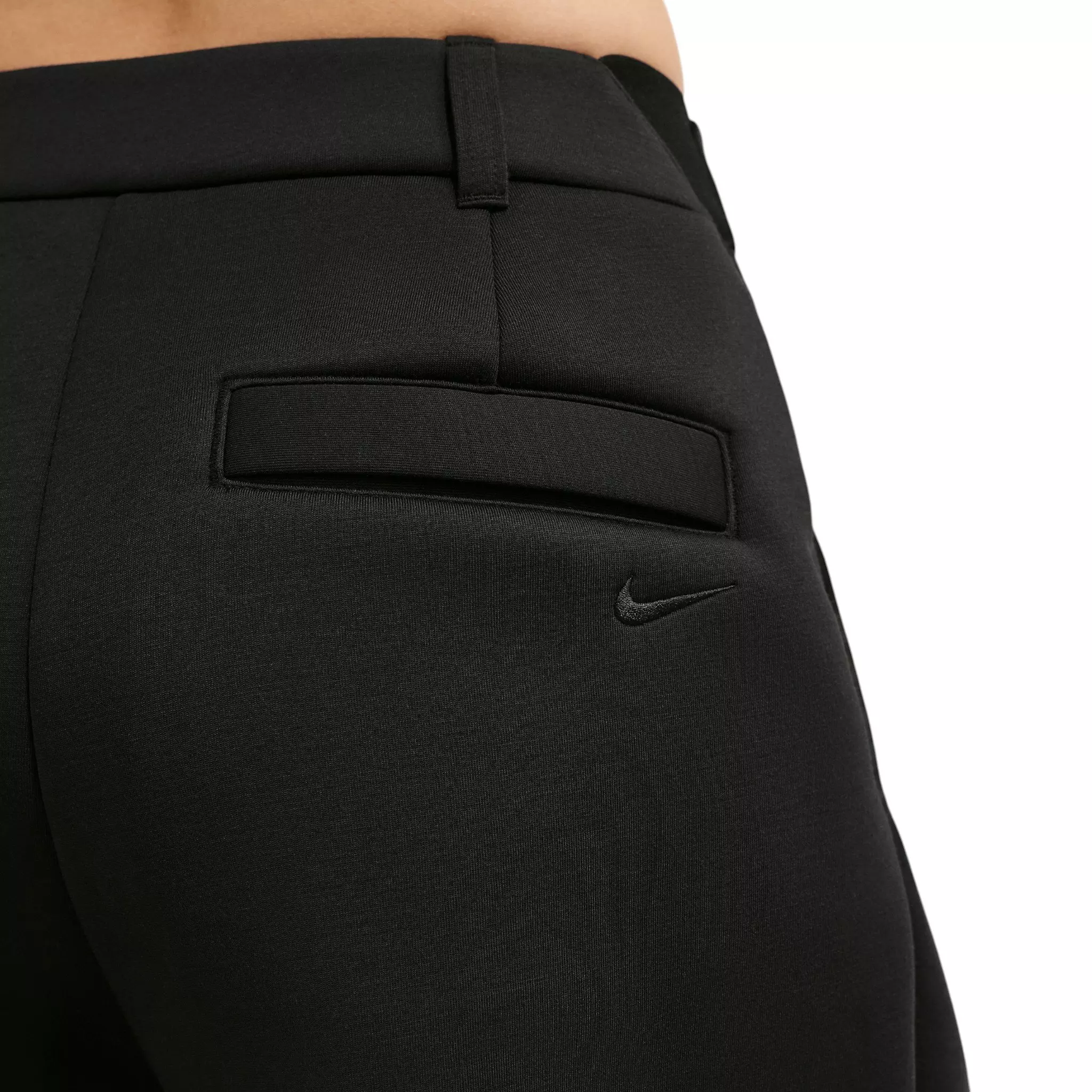Nike Women's Pregame Fleece Loose Mid-Rise Trousers - Black - BLACK