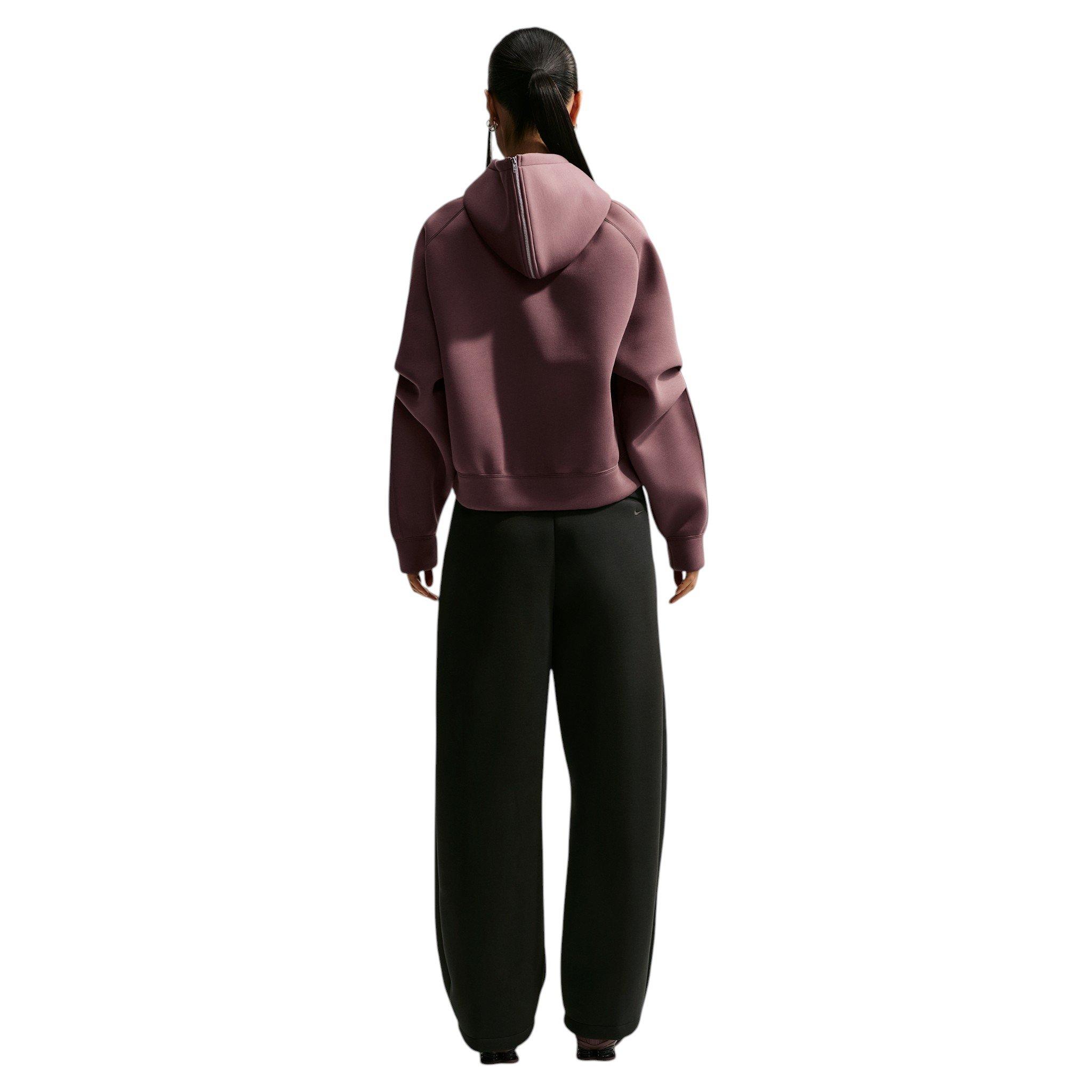 Nike Women's Pregame Fleece Loose Mid-Rise Trousers - Black - BLACK