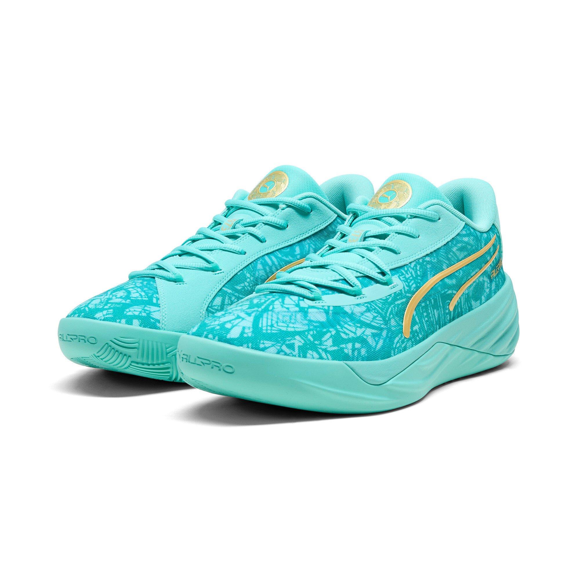 PUMA All-Pro Nitro Mexico "Aquatic/Sparkling Green" Men's Basketball Shoe - AQUATIC/GREEN Thumbnail View 3