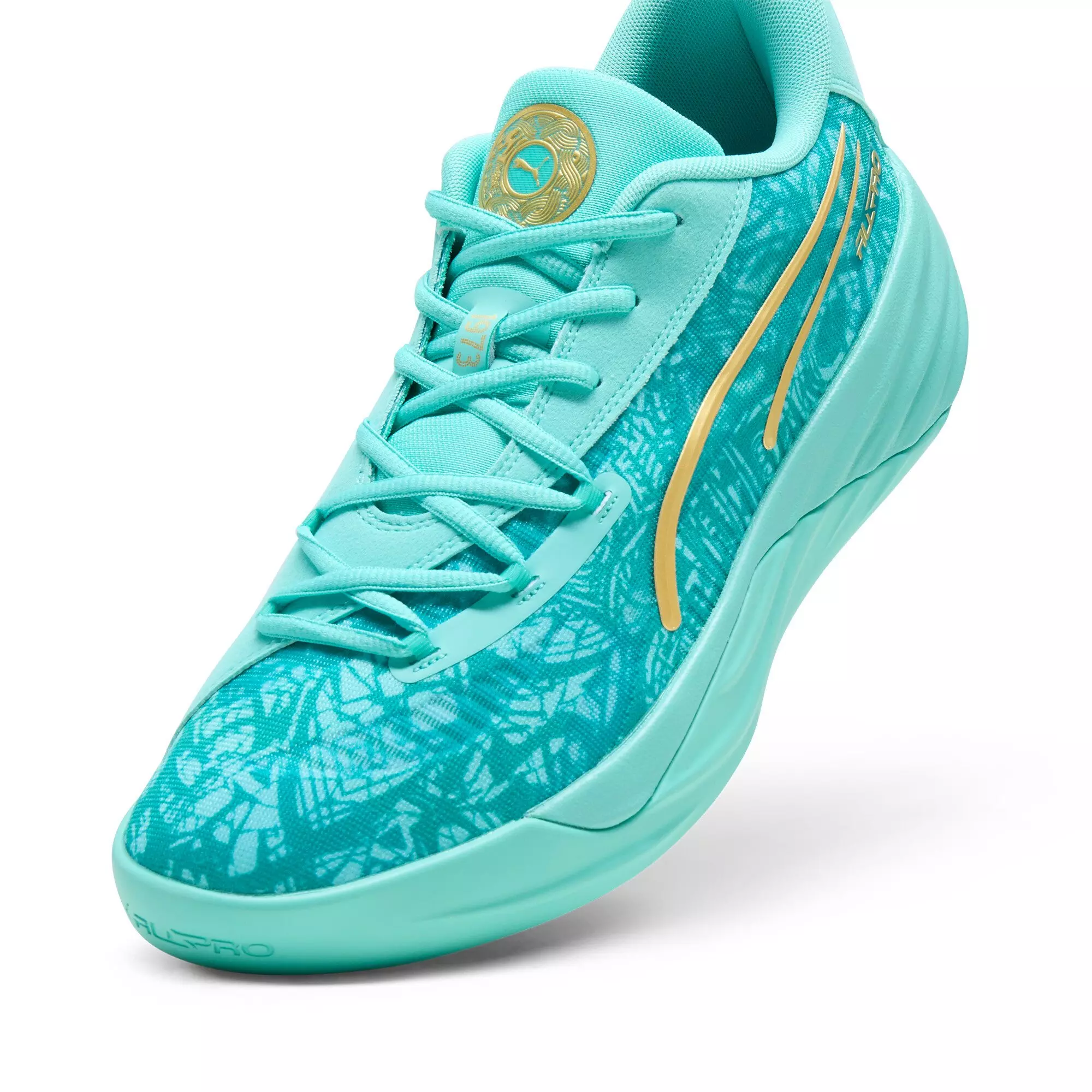 PUMA All-Pro Nitro Mexico "Aquatic/Sparkling Green" Men's Basketball Shoe - AQUATIC/GREEN