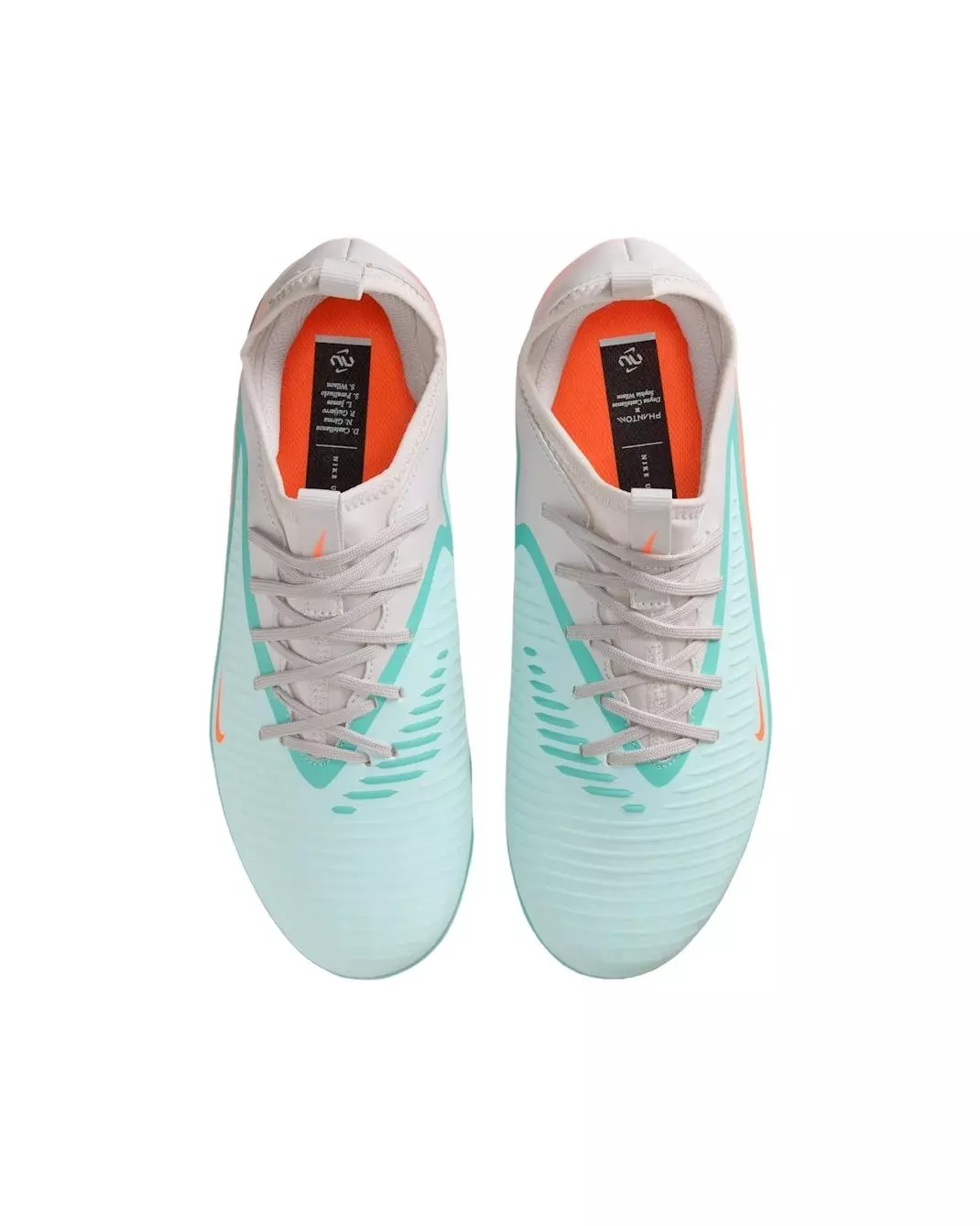 Nike JR Phantom 6 Low Academy MG "Pistachio Frost/Hyper Orange" Grade School Kids' Soccer Cleat - PISTACHIO/ORANGE