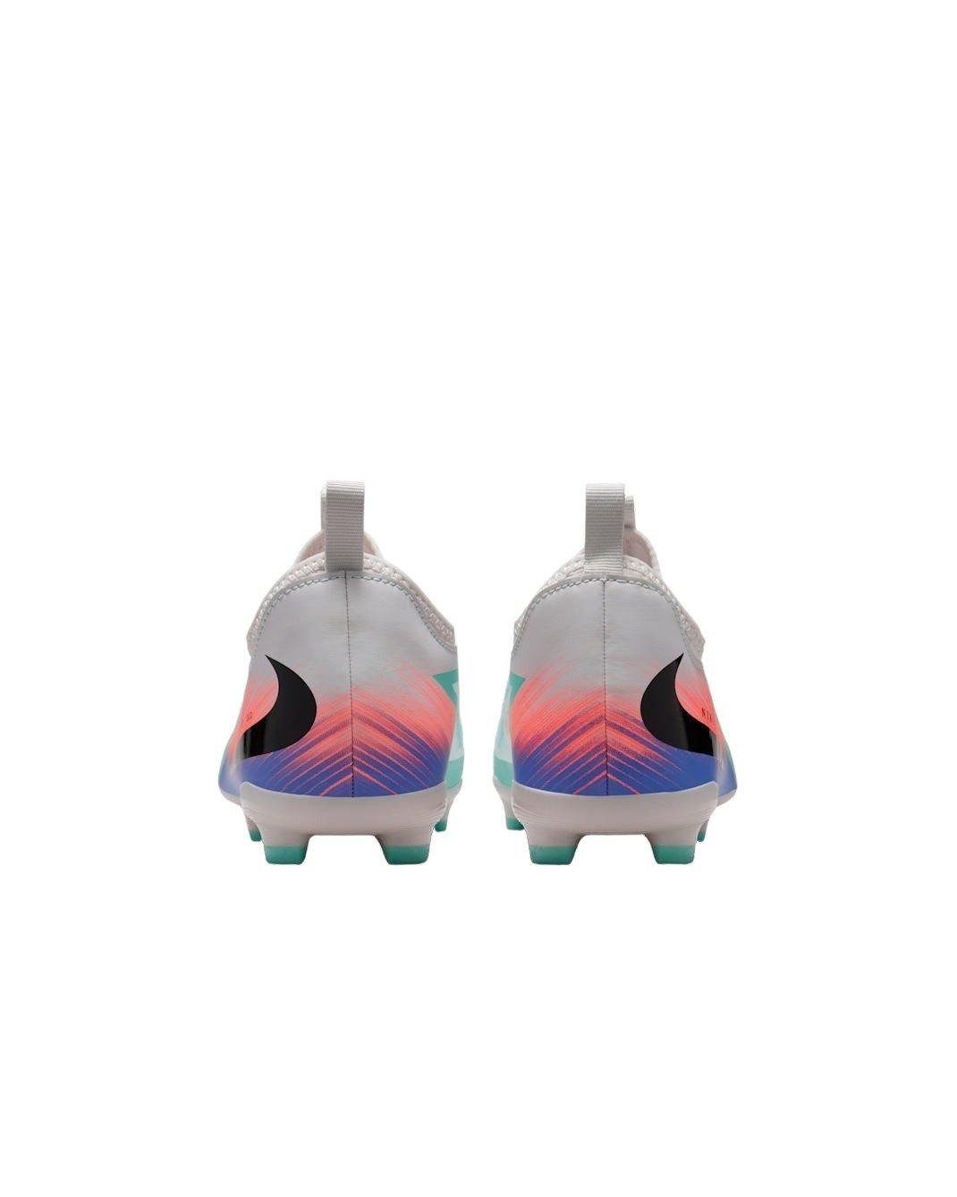 Nike JR Phantom 6 Low Academy MG "Pistachio Frost/Hyper Orange" Grade School Kids' Soccer Cleat - PISTACHIO/ORANGE Thumbnail View 5