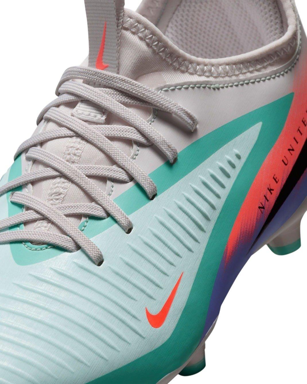 Nike JR Phantom 6 Low Academy MG "Pistachio Frost/Hyper Orange" Grade School Kids' Soccer Cleat - PISTACHIO/ORANGE Thumbnail View 6