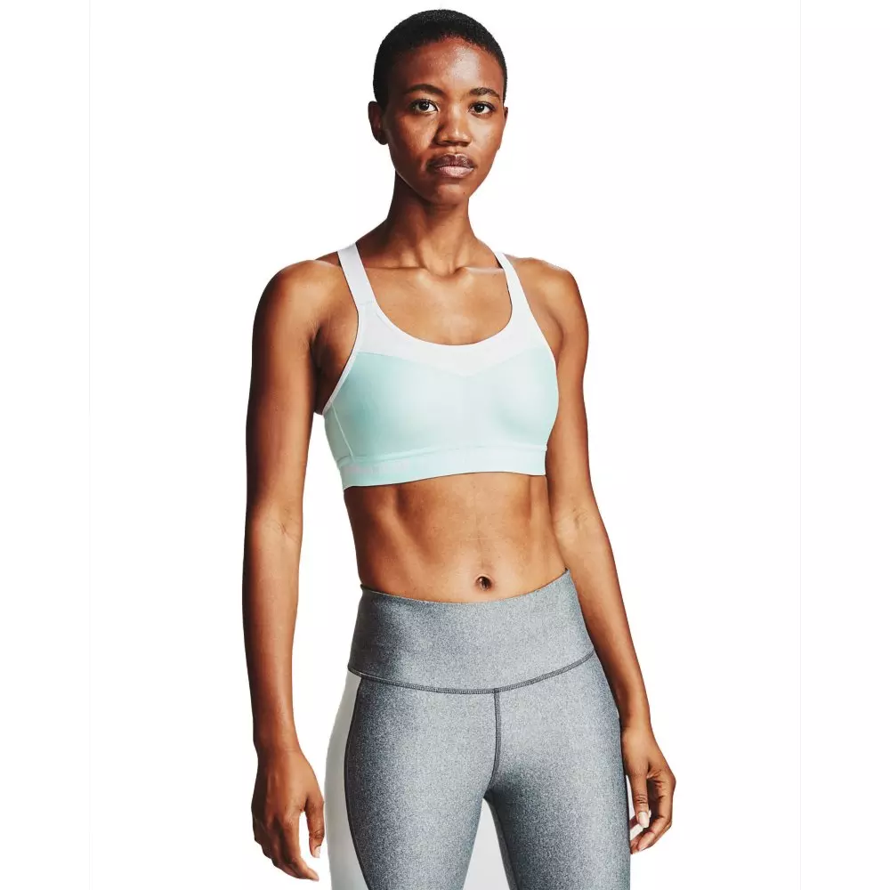 Under Armour Women's High Crossback Sports Bra - BLUE