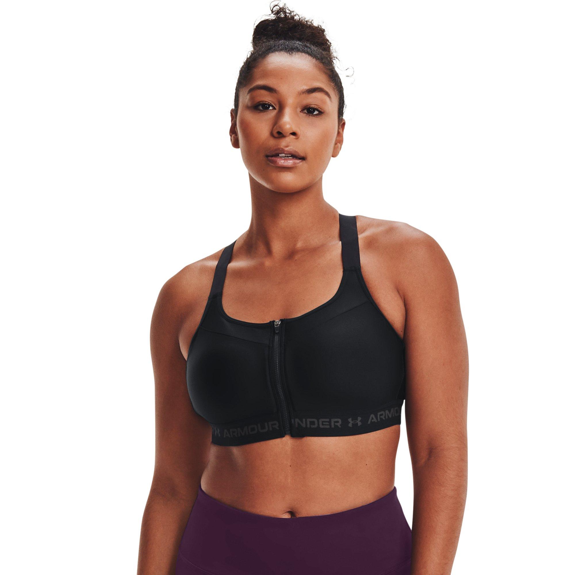 Under Armour Women's High Crossback Sports Bra​-Lime - Hibbett