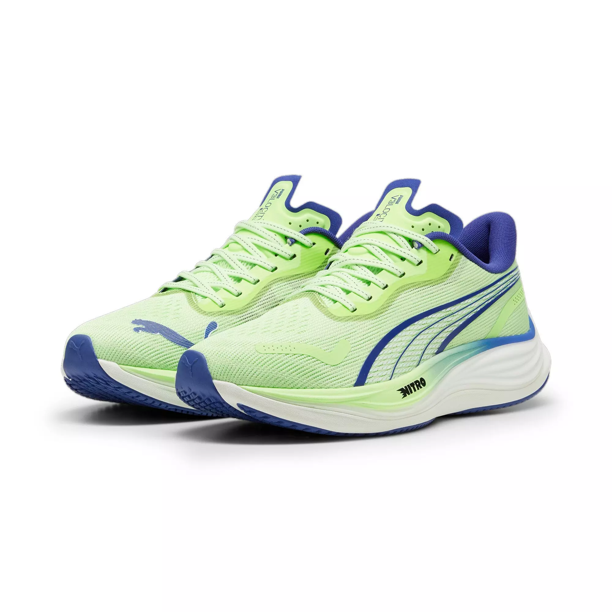 PUMA Velocity NITRO 3 "Fizzy Apple/Lapis Lazuli" Men's Running Shoe - APPLE/LAPIS