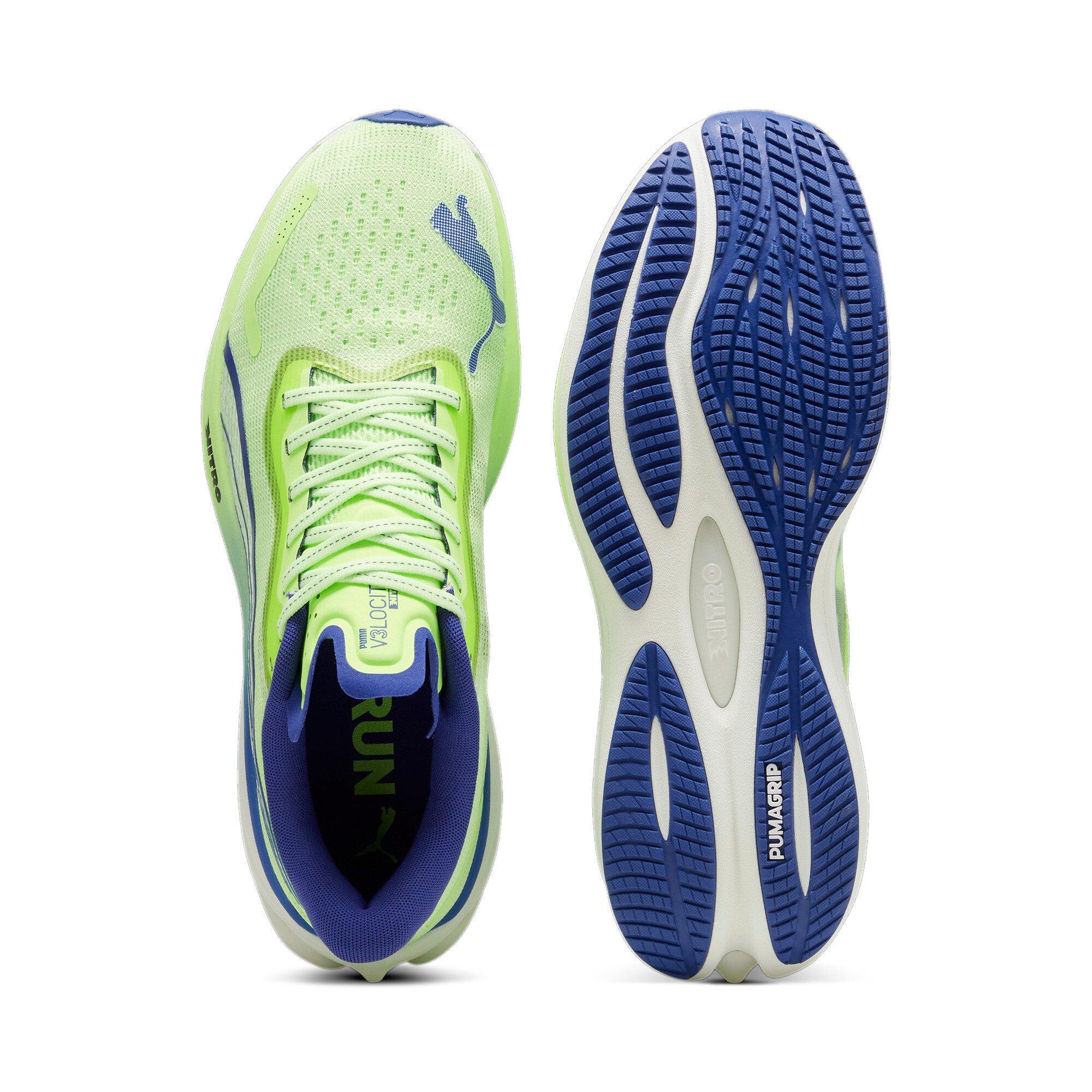 PUMA Velocity NITRO 3 "Fizzy Apple/Lapis Lazuli" Men's Running Shoe - APPLE/LAPIS Thumbnail View 4