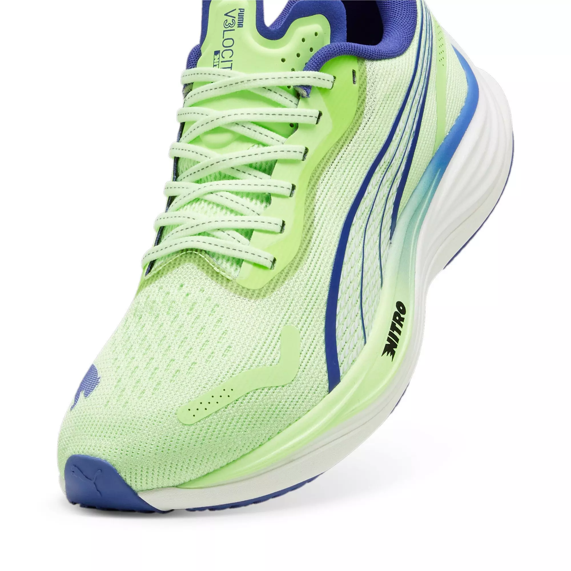 PUMA Velocity NITRO 3 "Fizzy Apple/Lapis Lazuli" Men's Running Shoe - APPLE/LAPIS