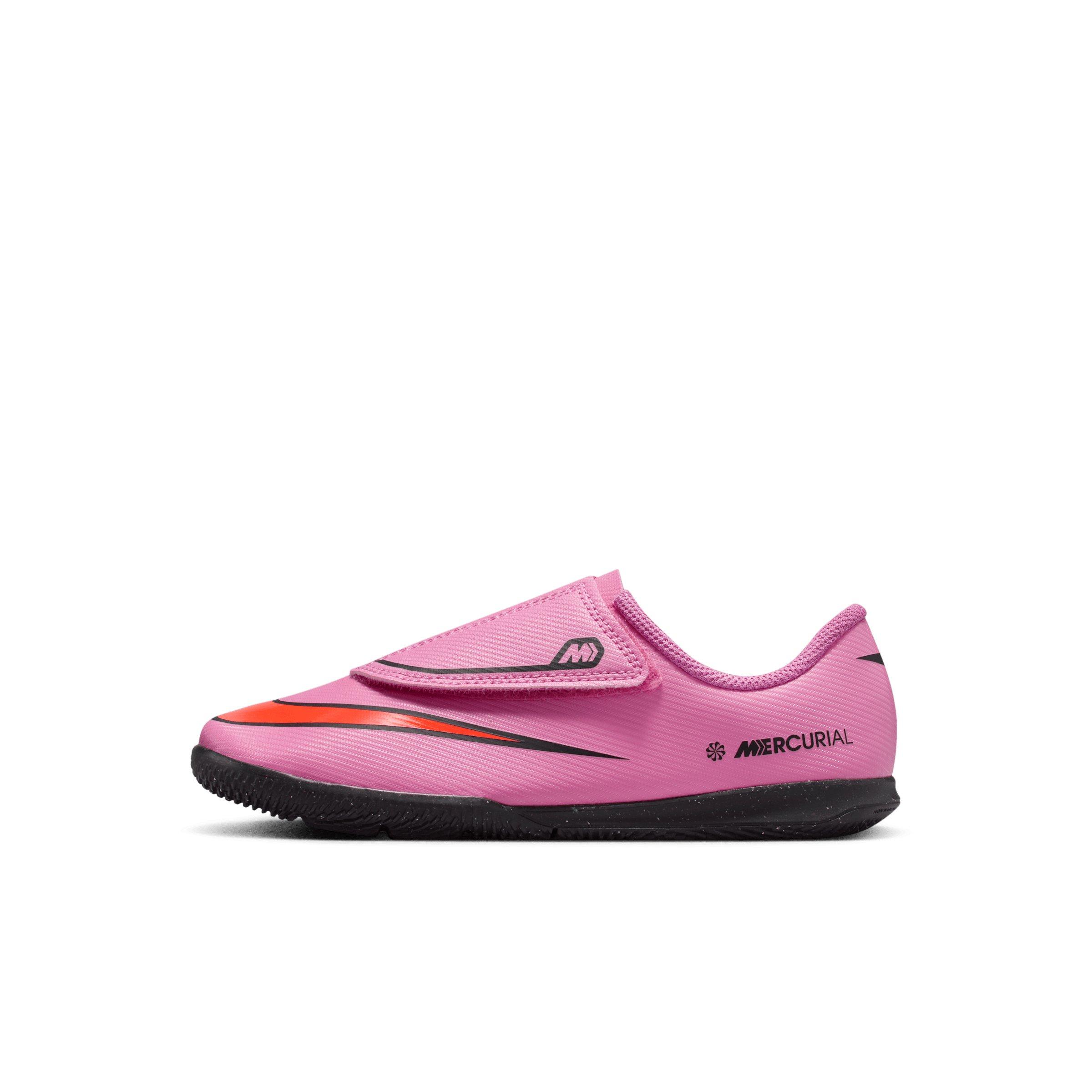 Nike Jr. Mercurial Vapor 16 Club IC Preschool Kids' "Magic Flamingo/Total Crimson/Black" Soccer Shoe