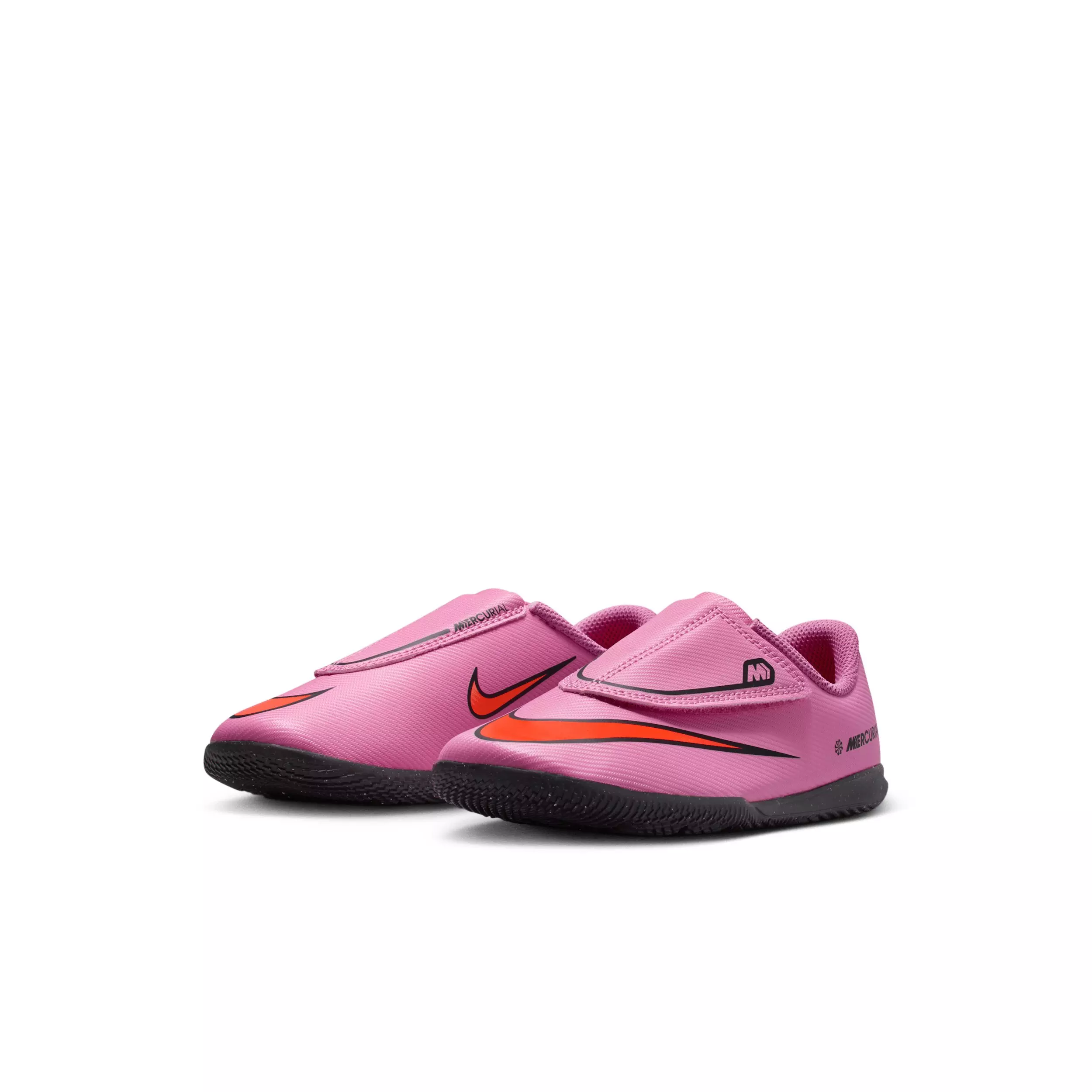 Nike Jr. Mercurial Vapor 16 Club IC "Magic Flamingo/Total Crimson/Black" Preschool Kids' Soccer Shoe - FLAMINGO/CRIMSON/BLACK