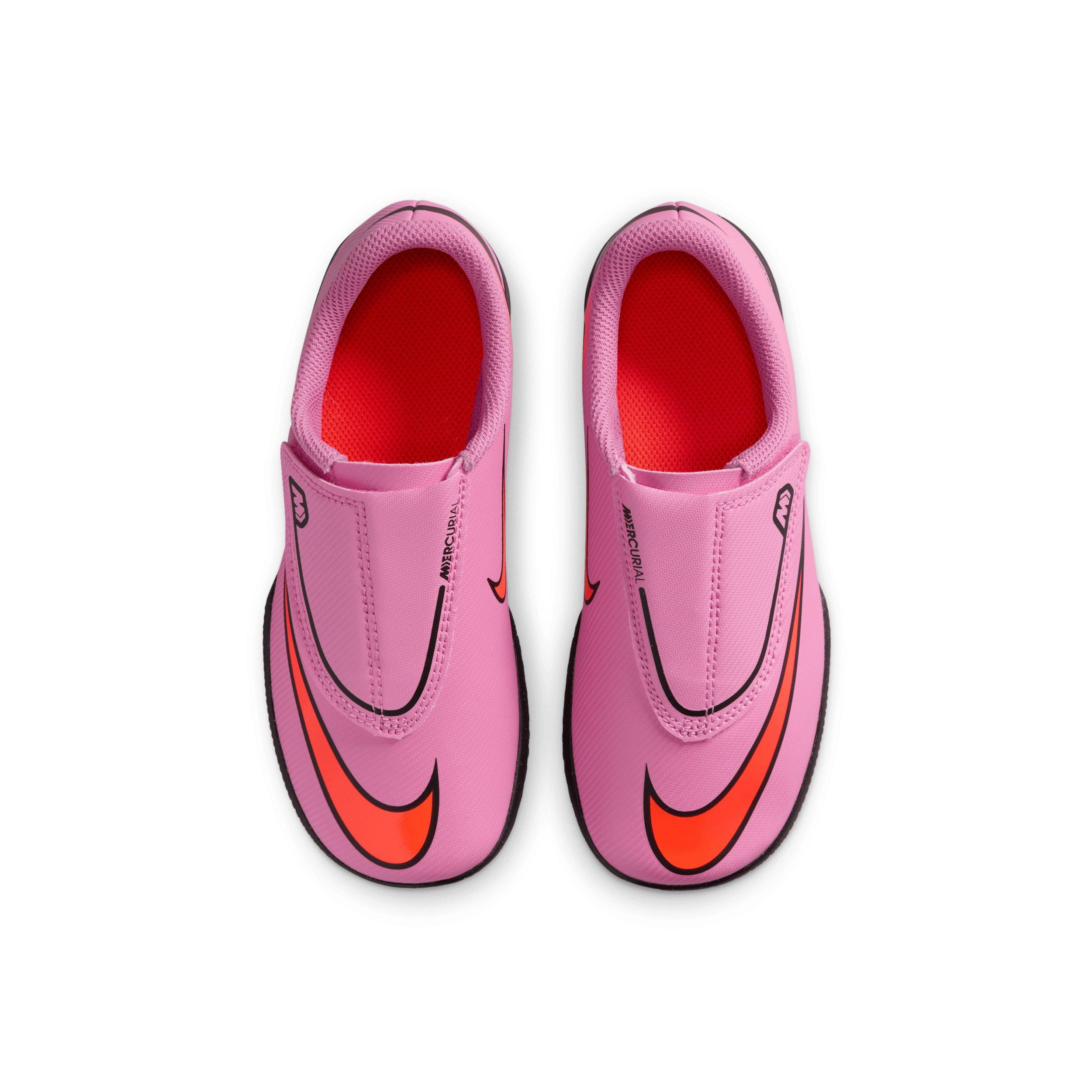 Nike Jr. Mercurial Vapor 16 Club IC Preschool Kids' "Magic Flamingo/Total Crimson/Black" Soccer Shoe