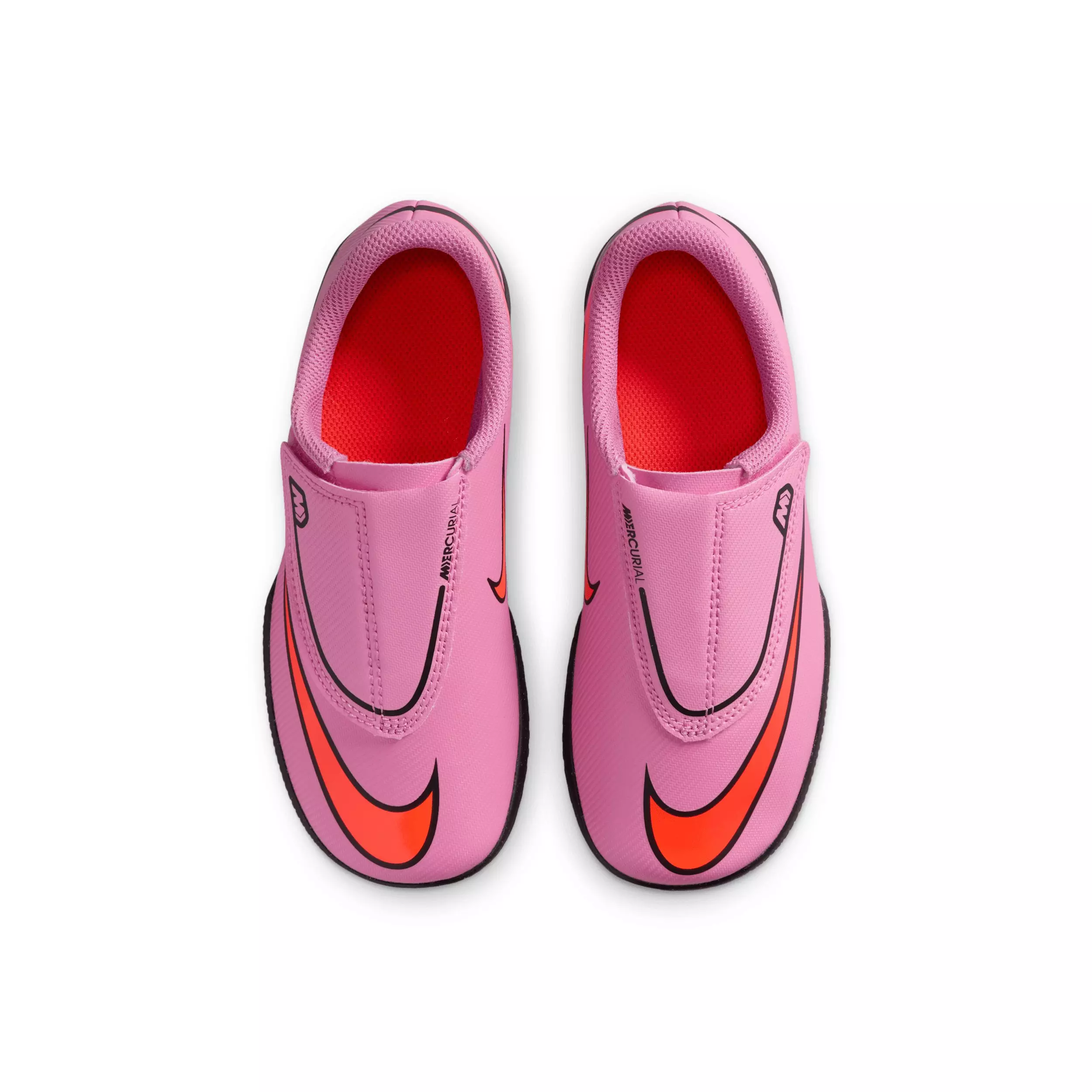 Nike Jr. Mercurial Vapor 16 Club IC "Magic Flamingo/Total Crimson/Black" Preschool Kids' Soccer Shoe - FLAMINGO/CRIMSON/BLACK